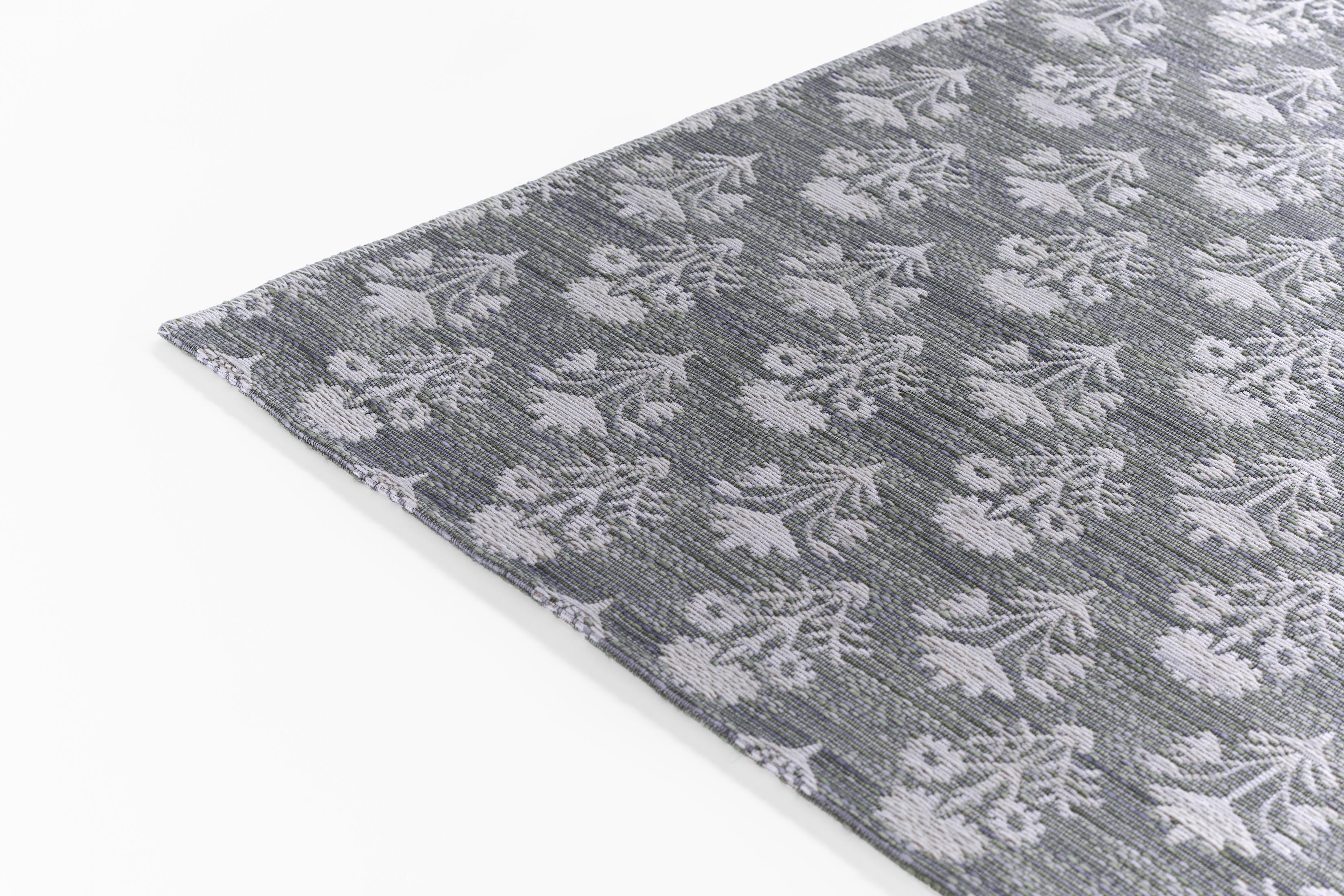 Barron BRN-5 Blue Area Rug with geometric-inspired patterns, premium wool-cotton blend
