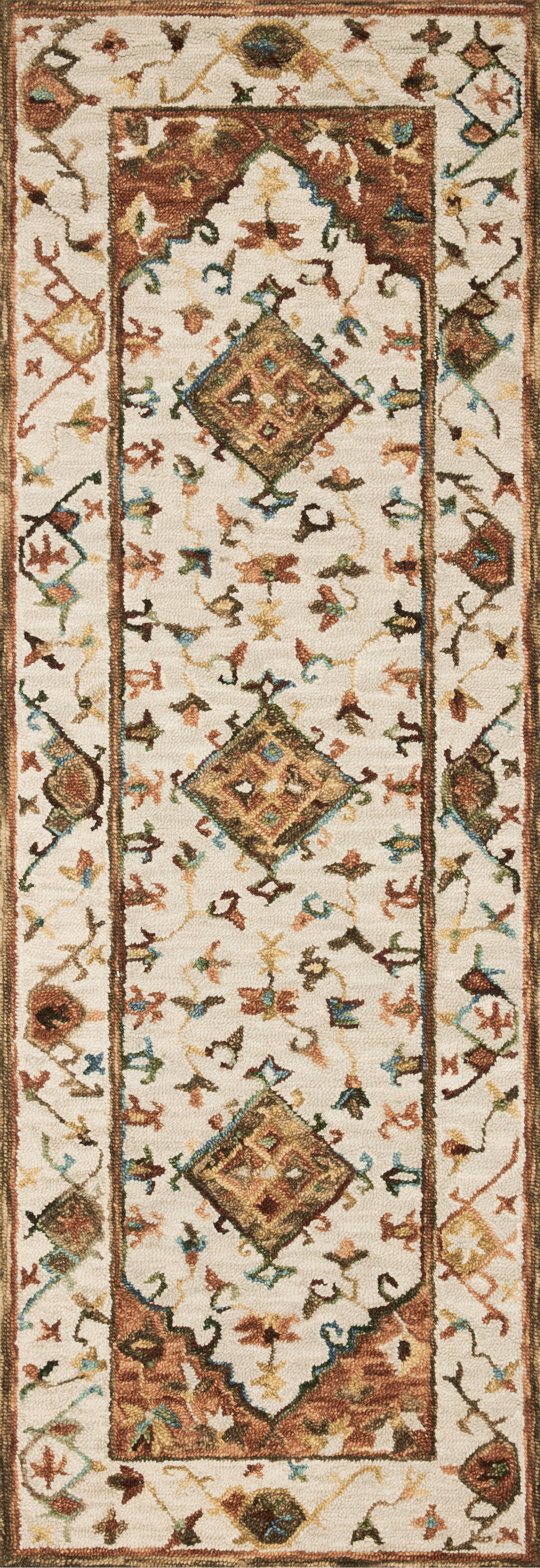 Loloi Beatty BEA-01 Ivory / Rust Area Rug