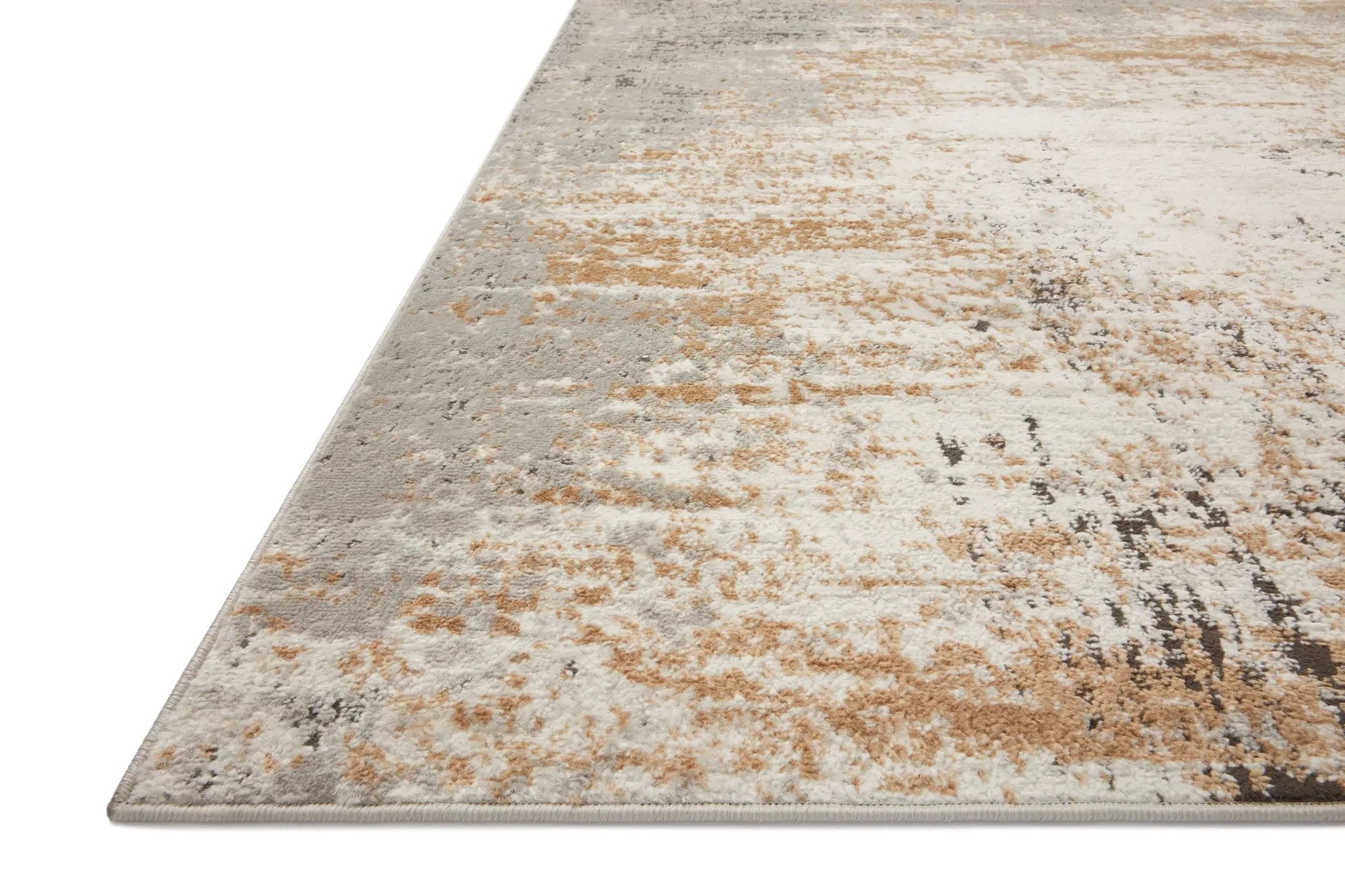 Bianca BIA-01 Stone / Gold Area Rug by Loloi