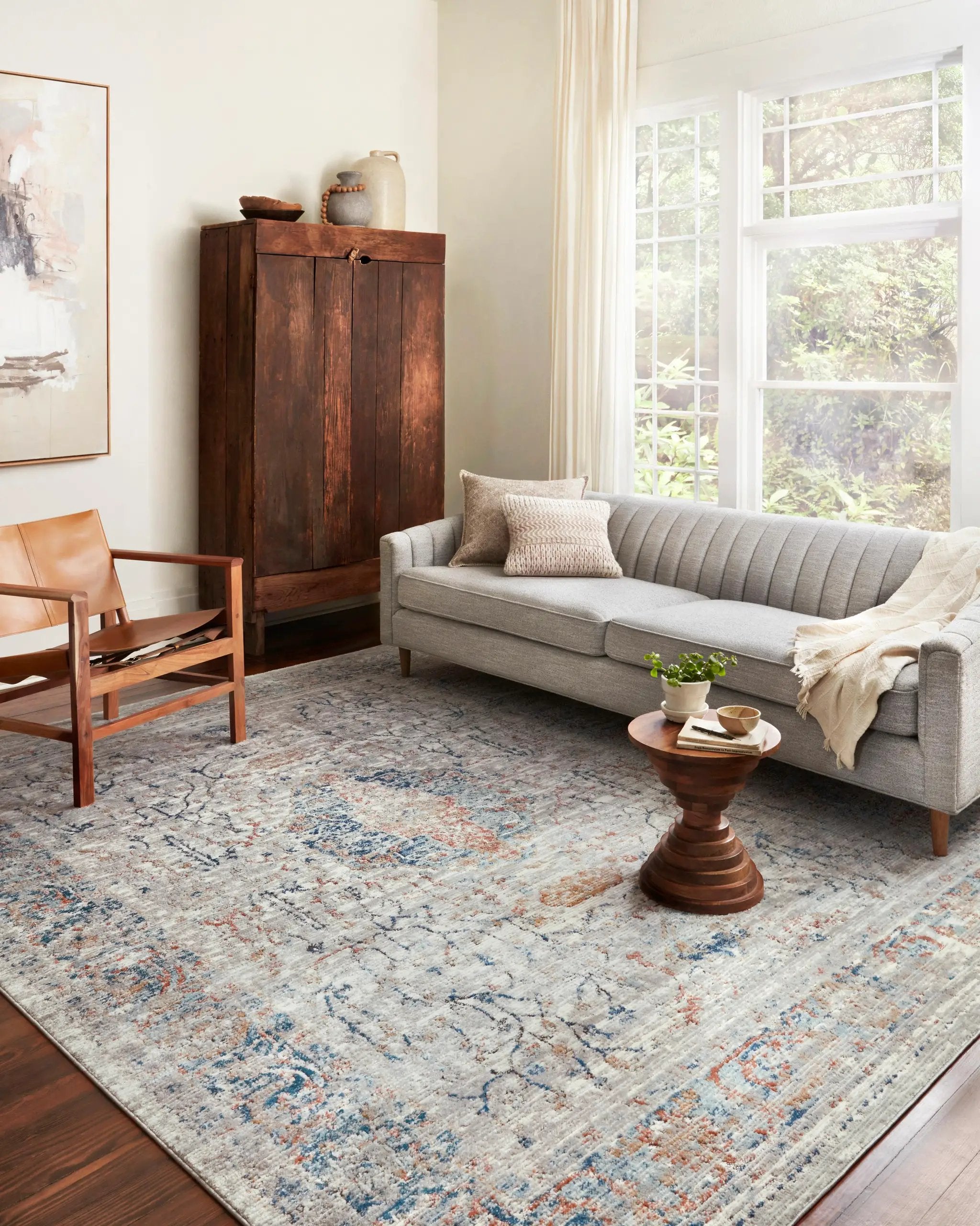 Bianca BIA-02 Stone / Multi Area Rug by Loloi