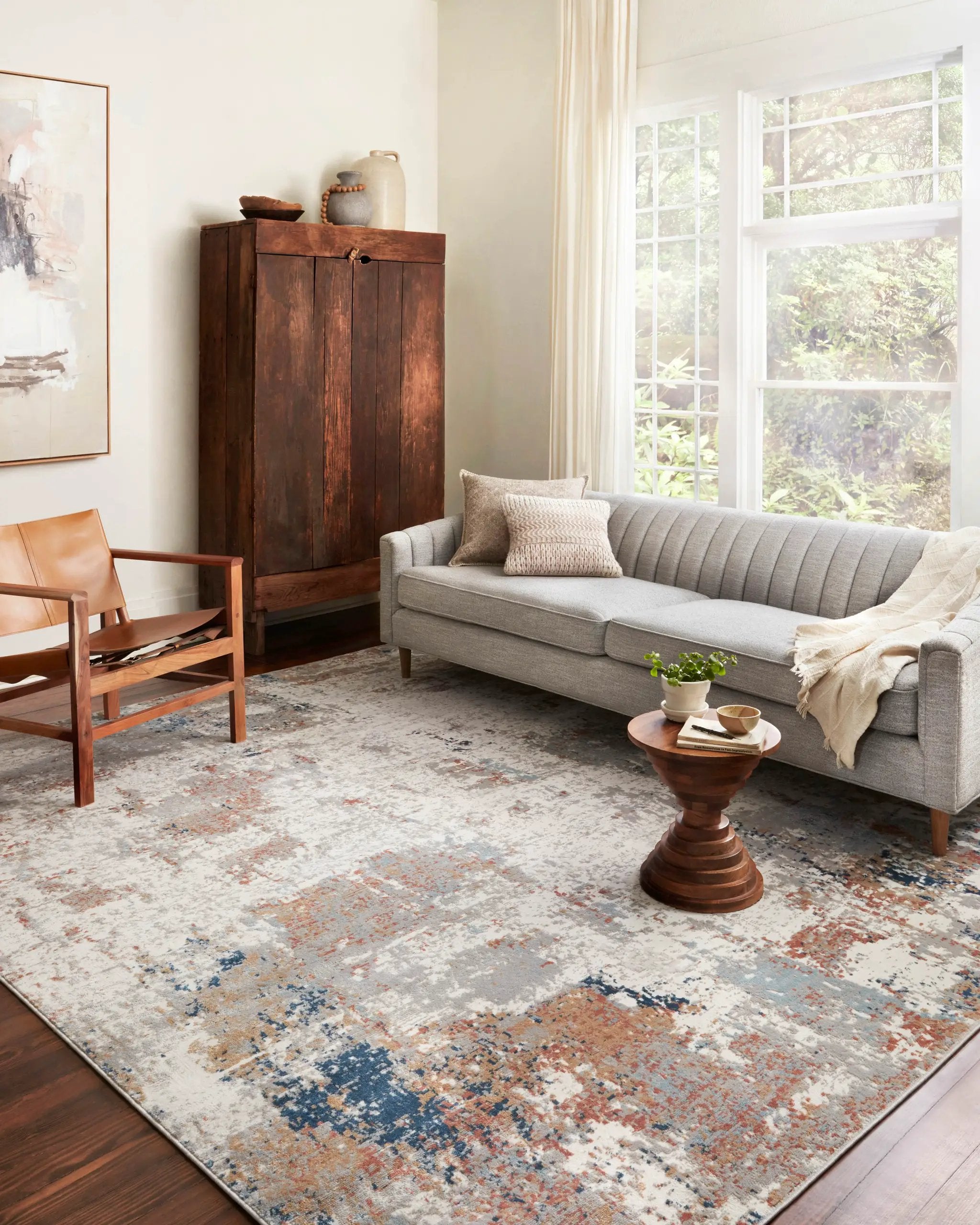 Bianca BIA-03 Ivory / Multi Area Rug by Loloi