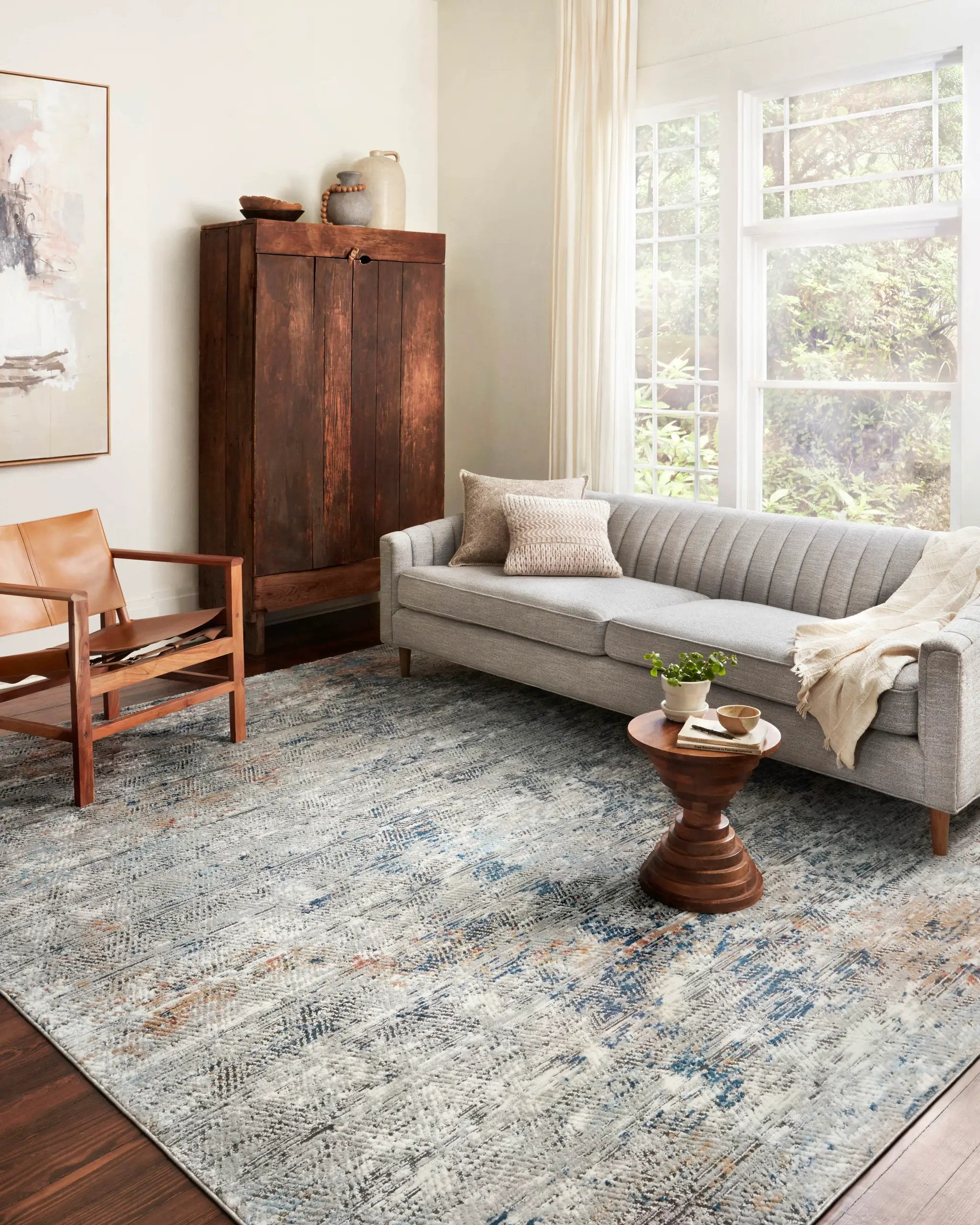 Bianca BIA-04 Grey / Multi Area Rug by Loloi
