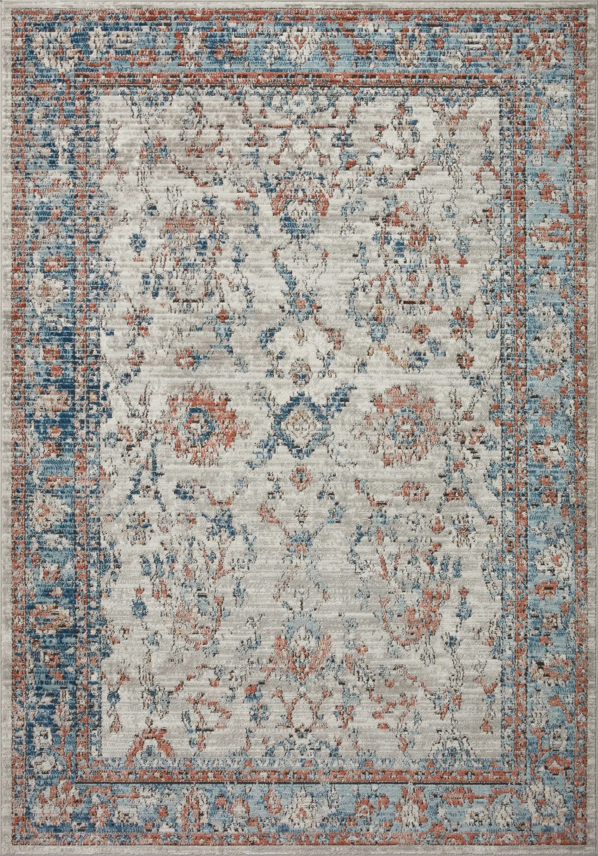 Bianca BIA-05 Dove / Multi Area Rug by Loloi
