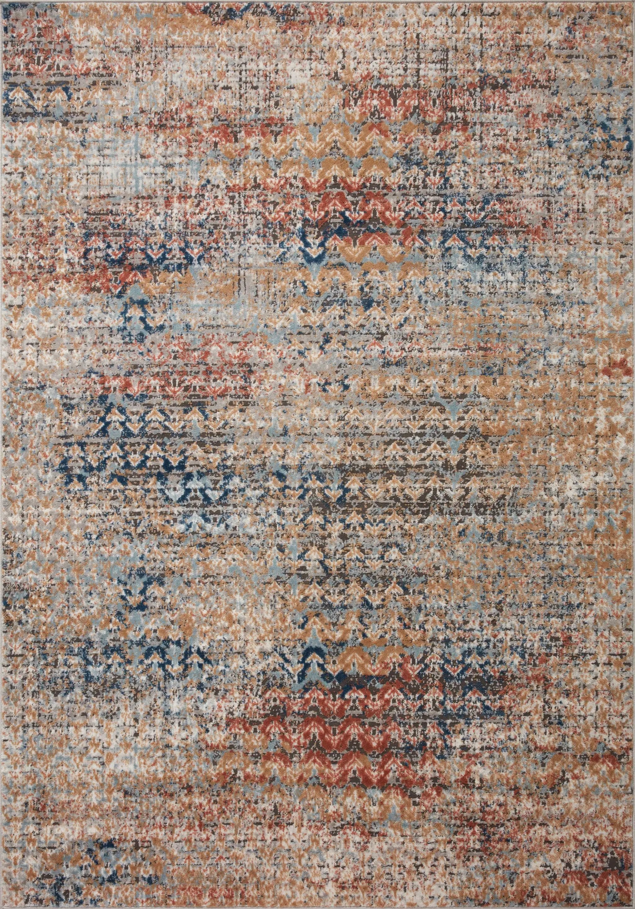 Bianca BIA-09 Ocean / Spice Area Rug by Loloi