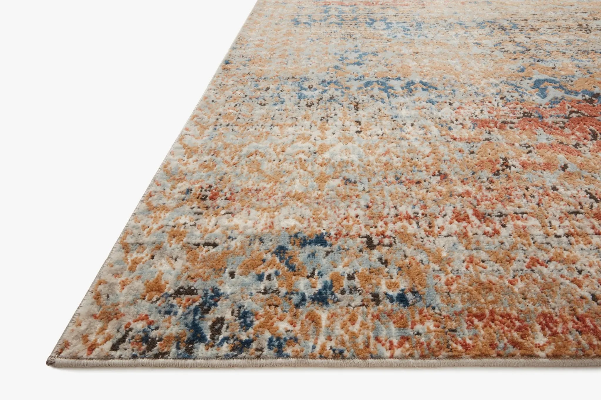 Bianca BIA-09 Ocean / Spice Area Rug by Loloi