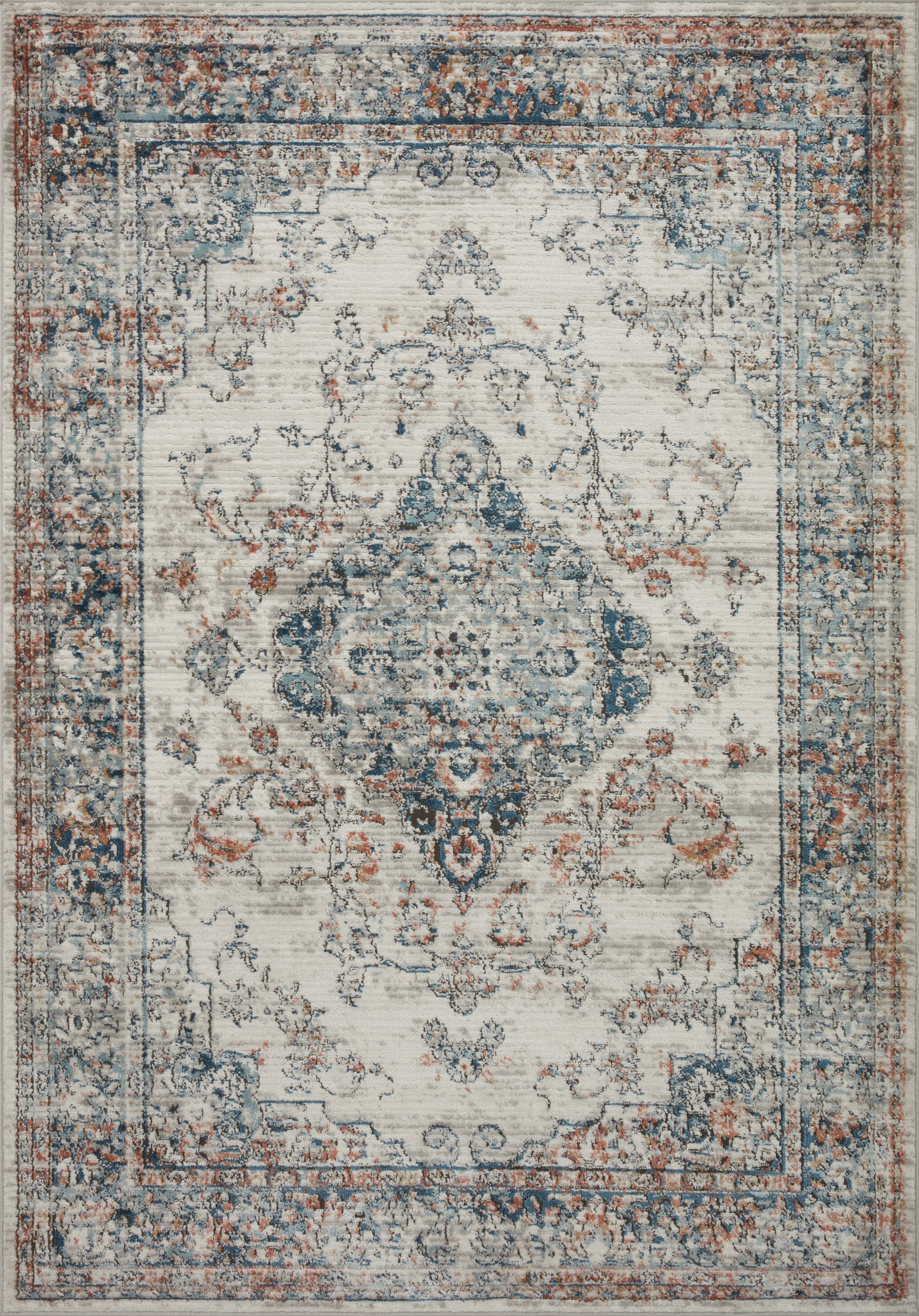 Loloi Bianca BIA-10 Ivory / Ocean Area Rug