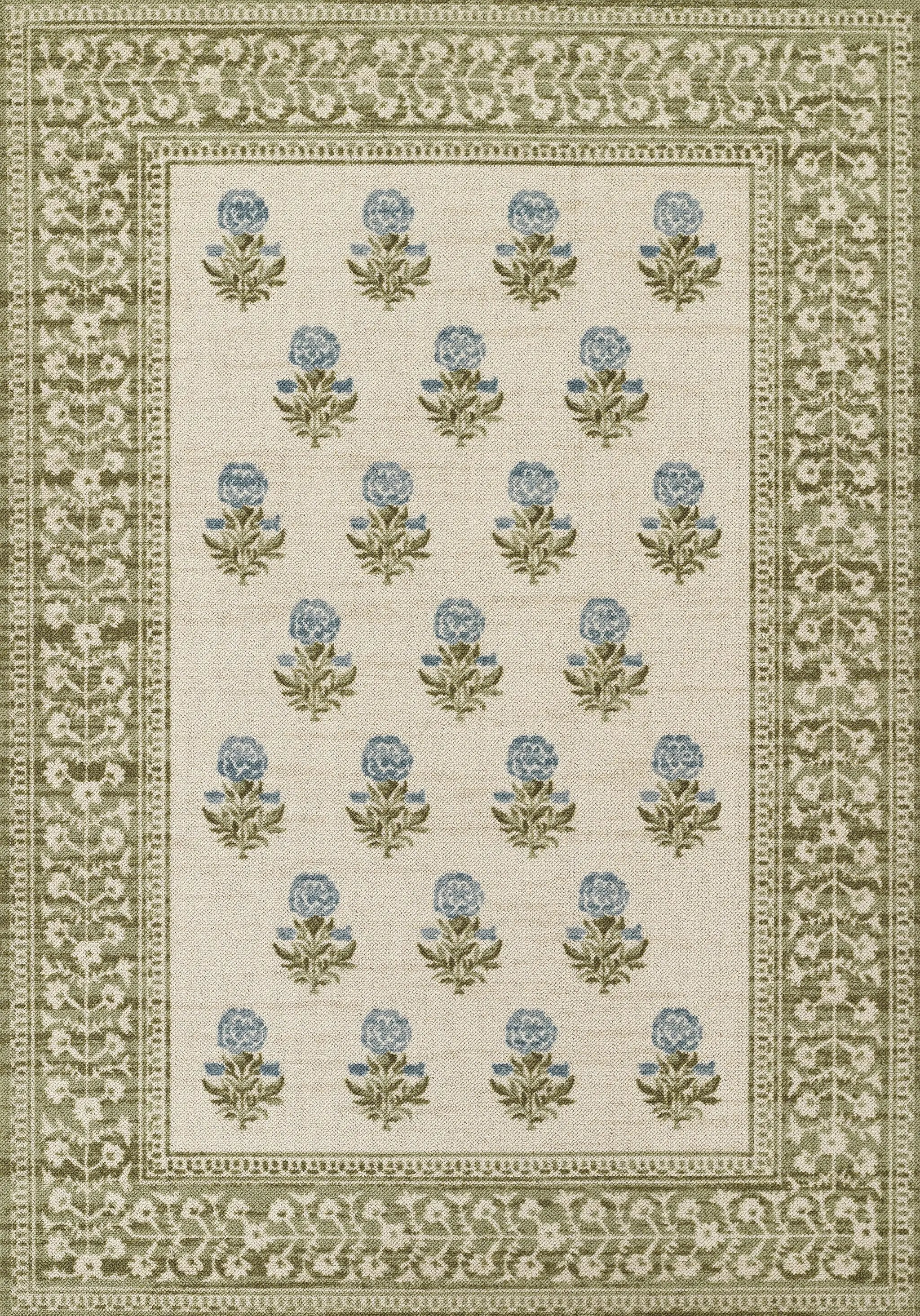 Bibury BIB-4 Green Area Rug by Momeni