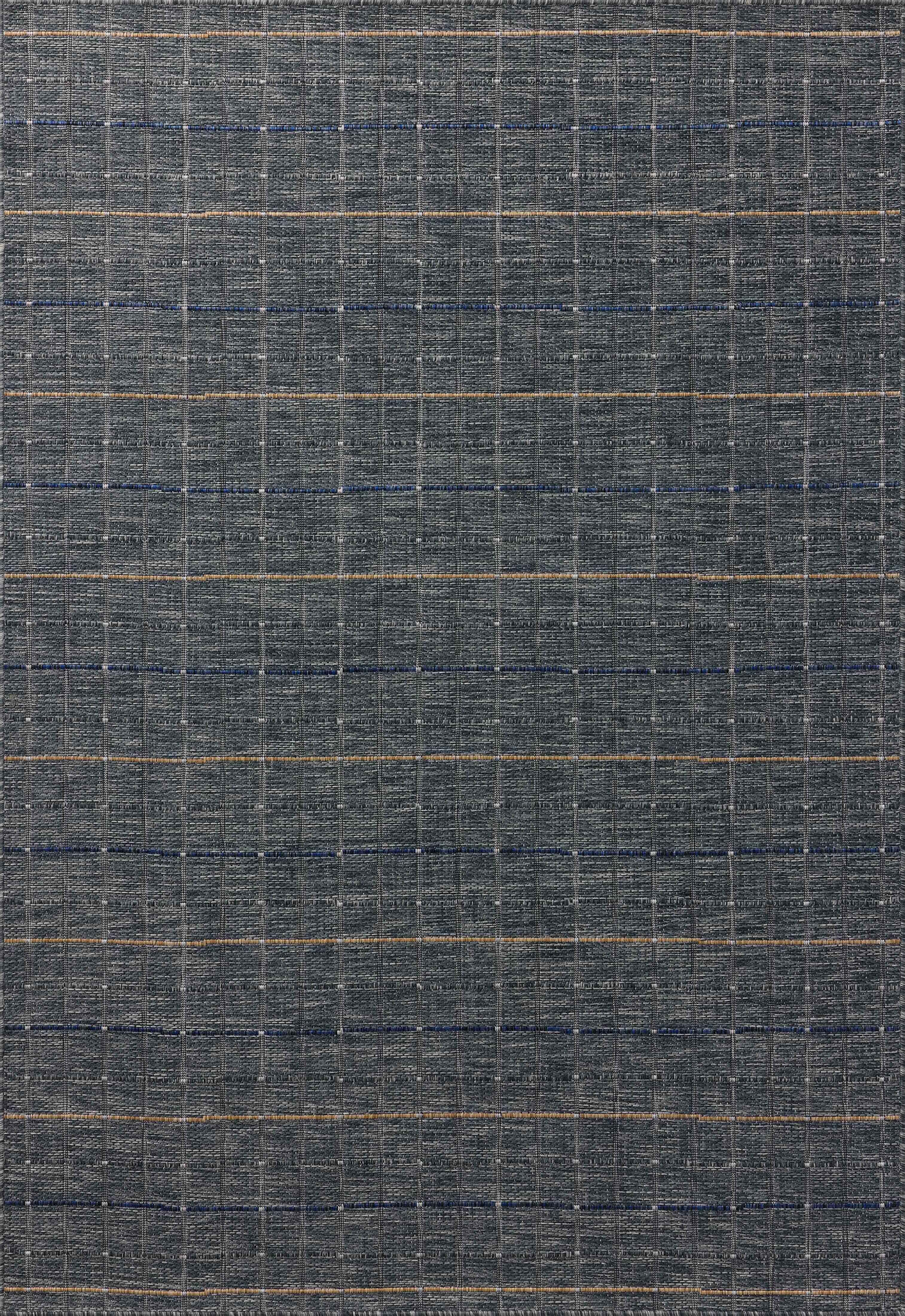 The Birch BIR-02 Sky / Wheat Area Rug brings breezy sky-blue and golden wheat character and contemporary and linear flair to your home in a power-loomed polypropylene area rug