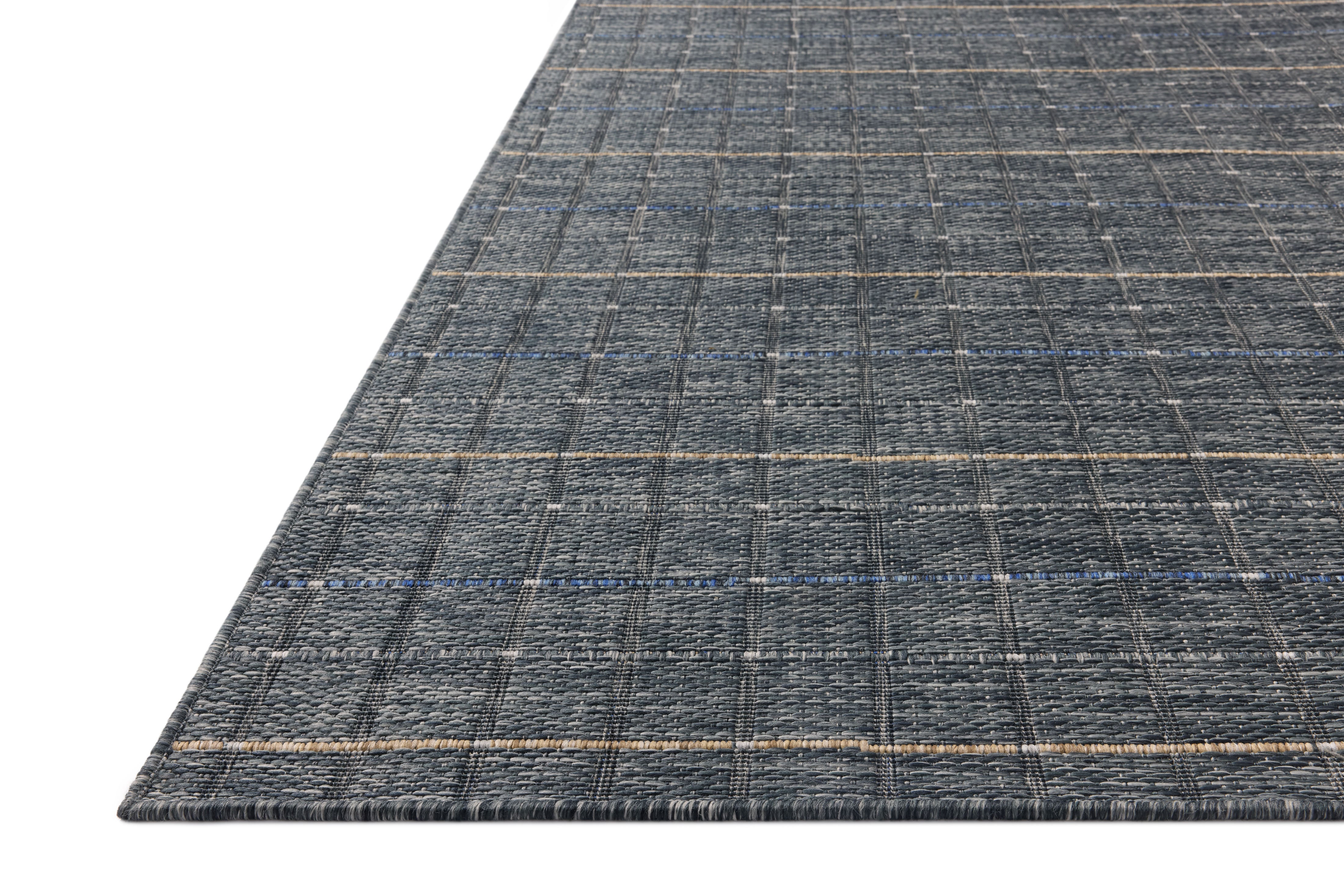 The Birch BIR-02 Sky / Wheat Area Rug brings breezy sky-blue and golden wheat character and contemporary and linear flair to your home in a power-loomed polypropylene area rug