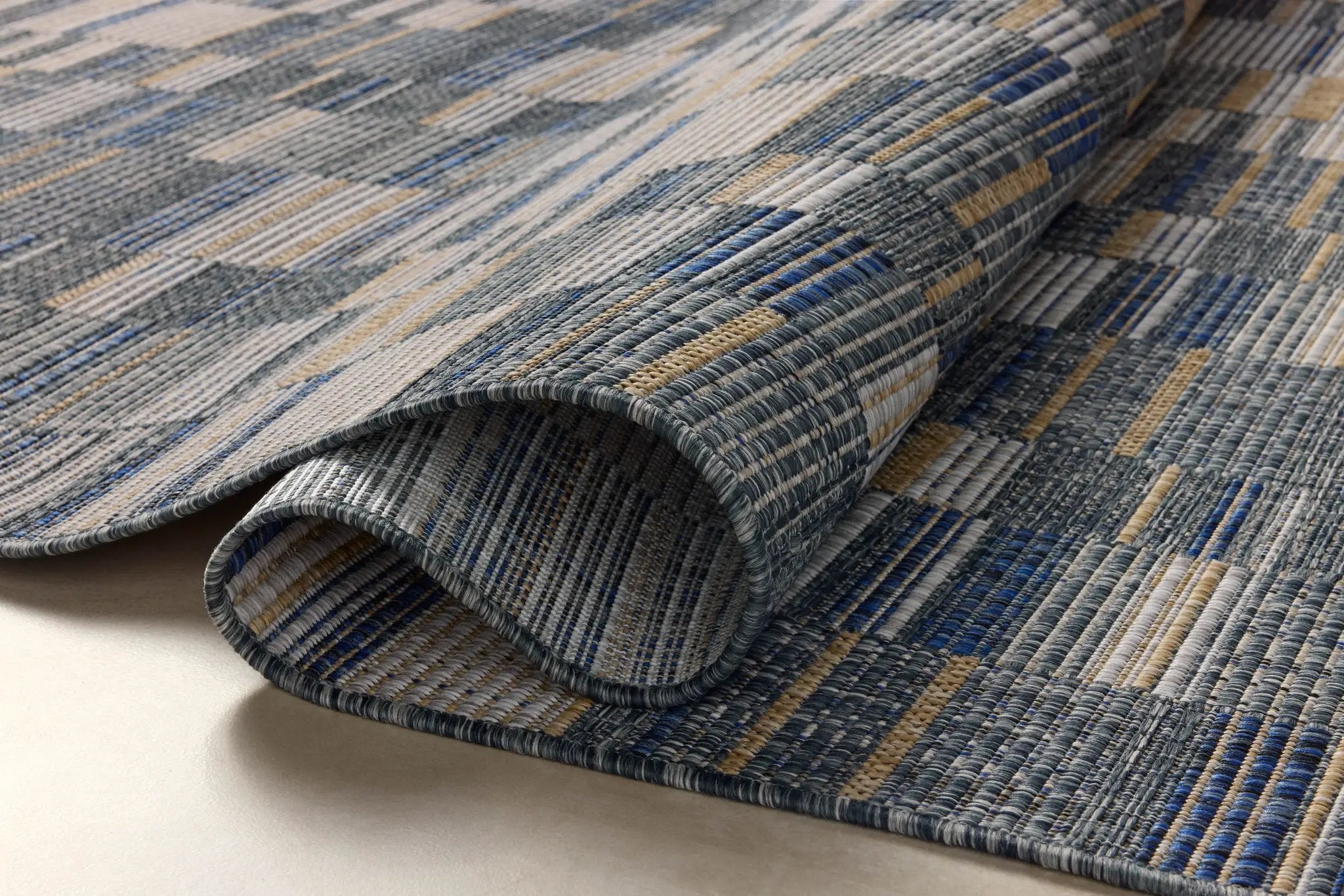 Birch BIR-04 Denim / Gold Area Rug by Loloi