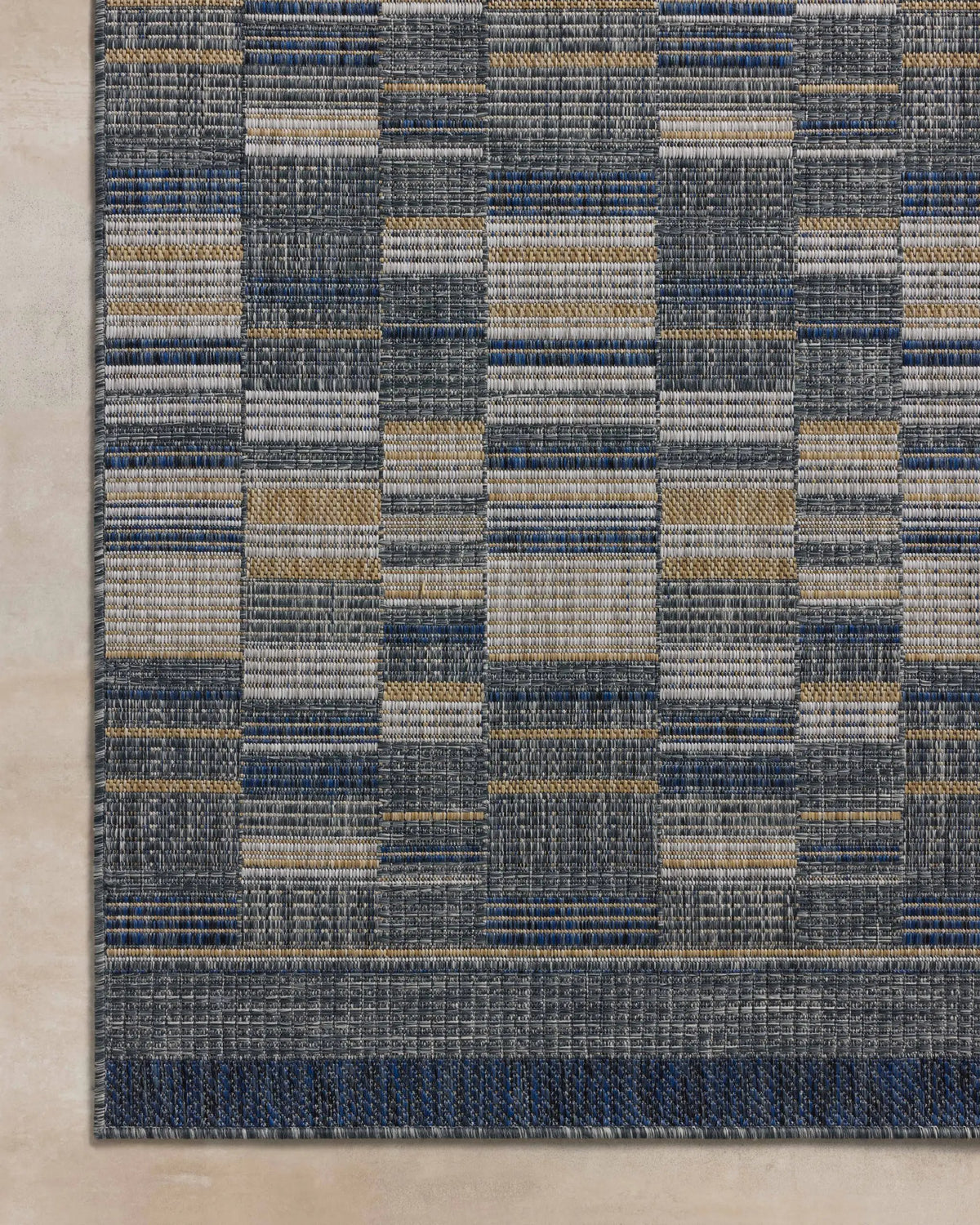 Birch BIR-04 Denim / Gold Area Rug by Loloi
