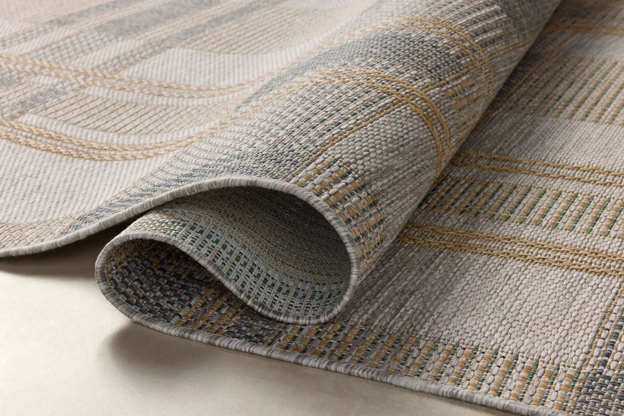 Birch BIR-05 Bone / Gold Area Rug by Loloi