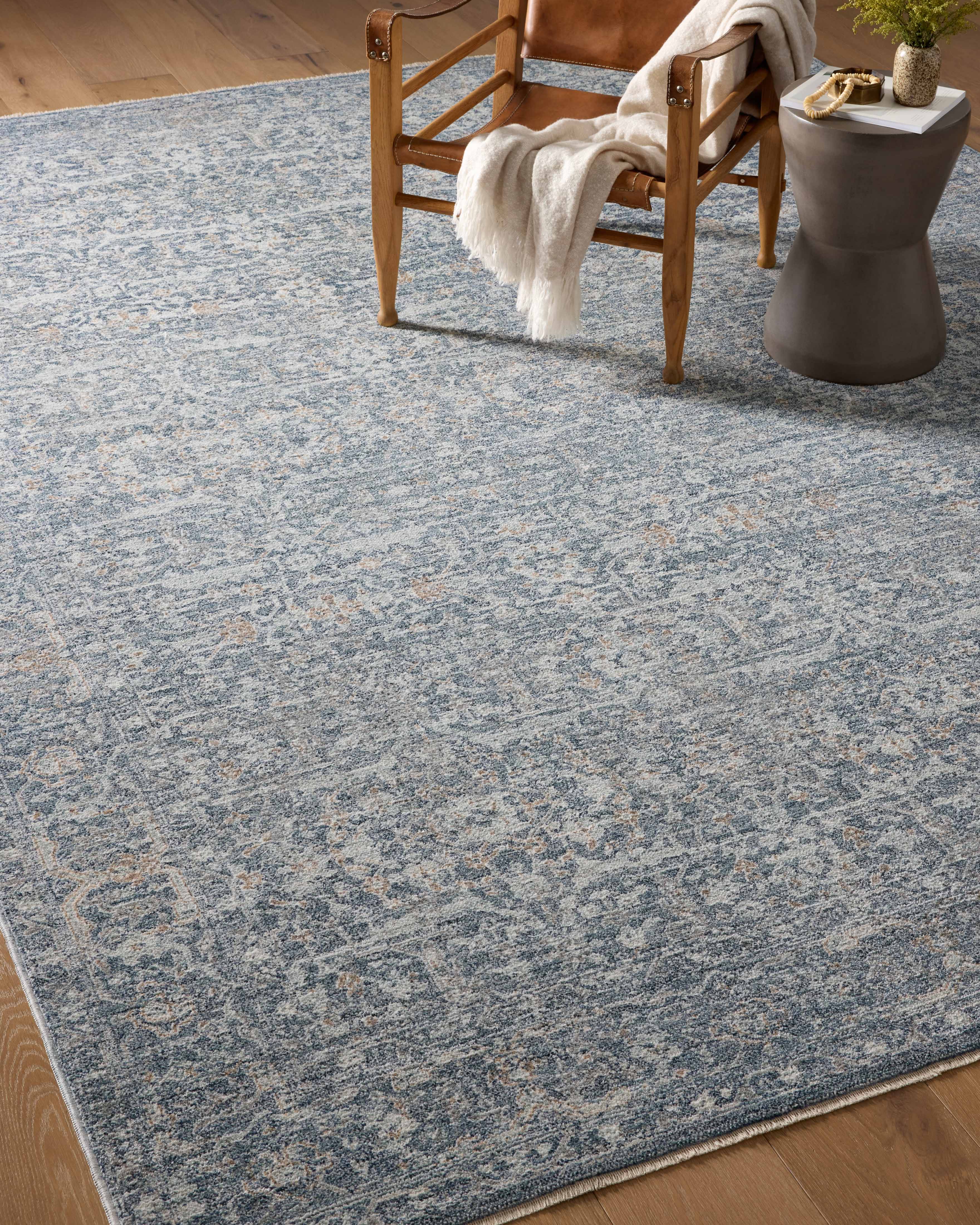 Angela Rose x Loloi Blake BLA-03 Denim / Taupe Area Rug