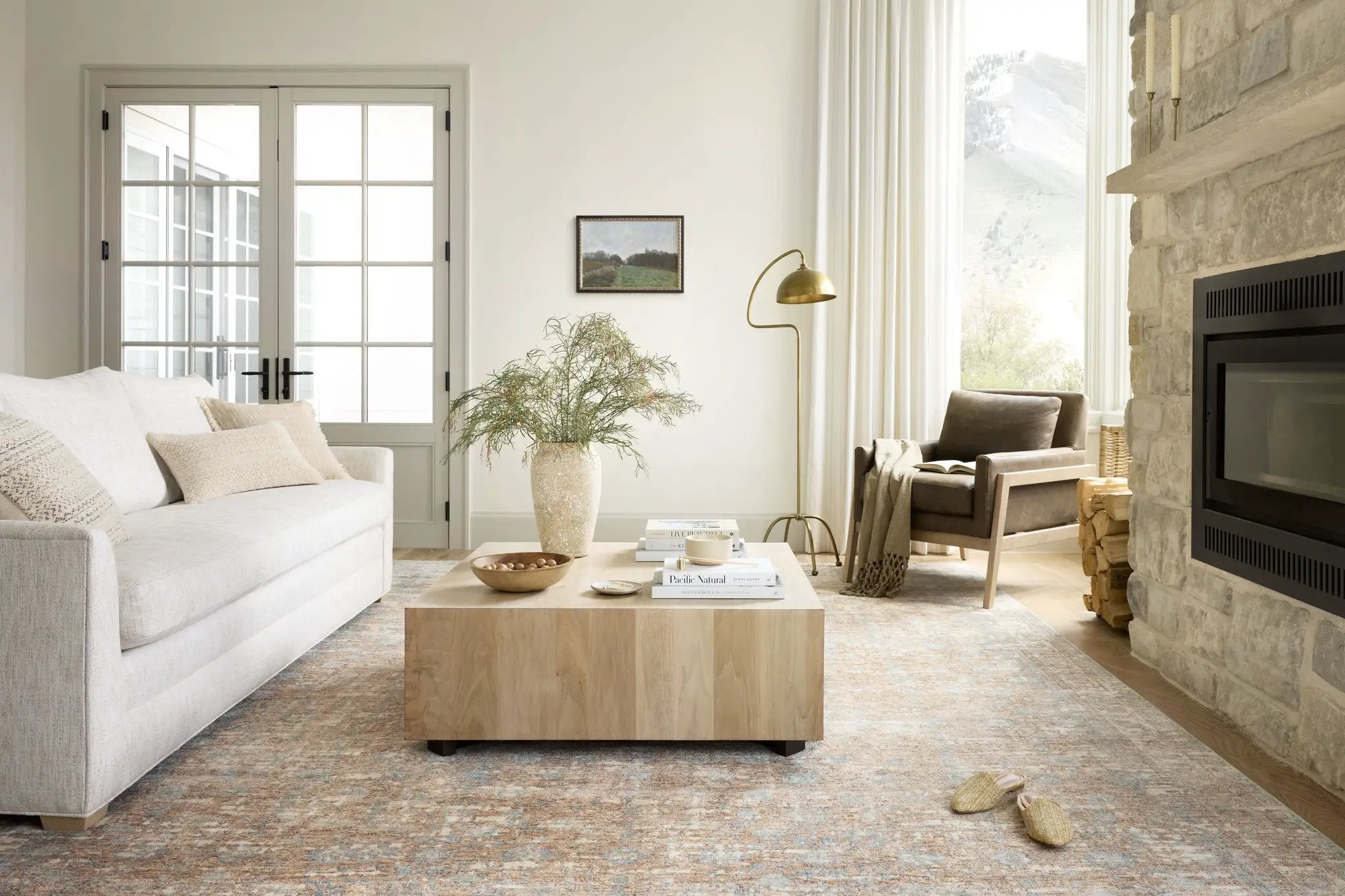 Blake BLA-05 Sand / Sky Area Rug by Angela Rose x Loloi