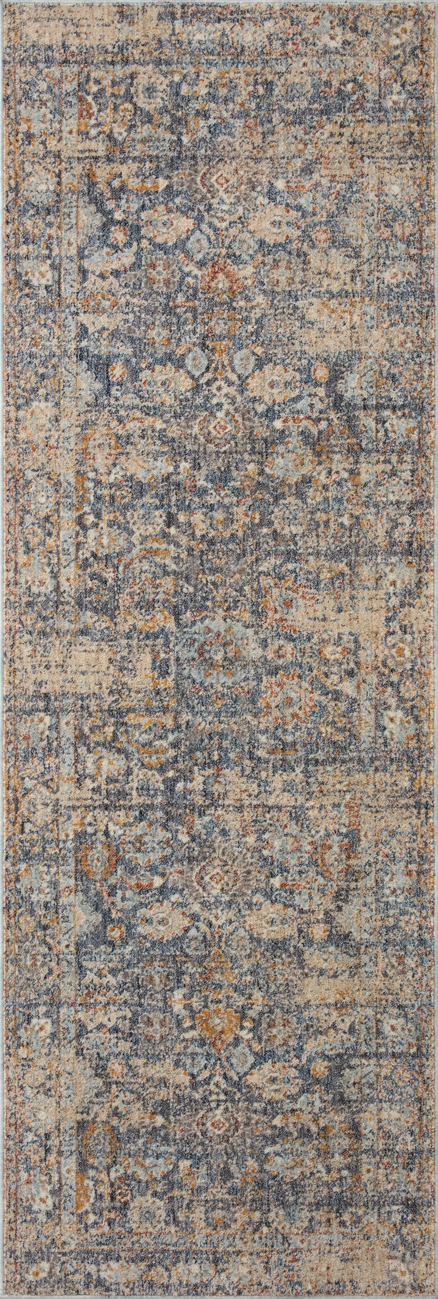 Blake BLA-07 Navy / Multi Area Rug by Angela Rose x Loloi