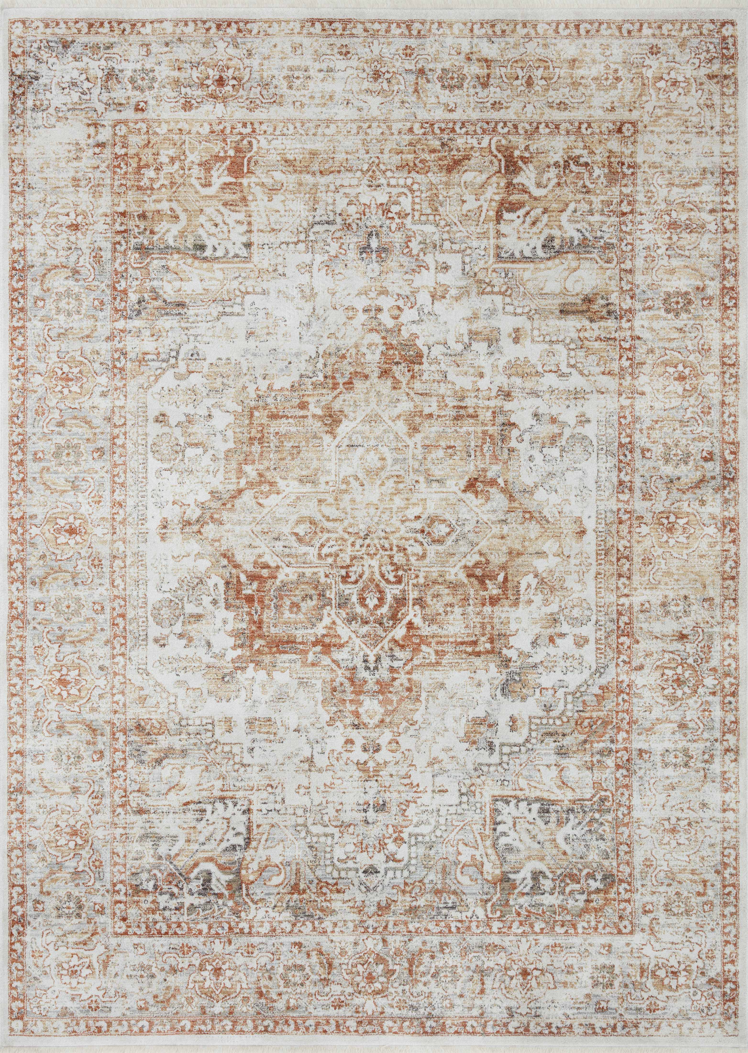 Loloi Bonney BNY-01 Ivory / Sunset Area Rug