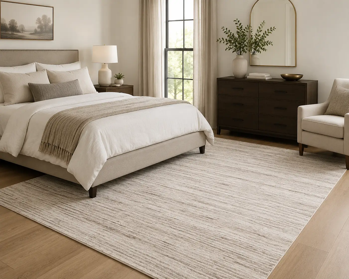 Brandt BRA-01 Ivory / Oatmeal Area Rug by Loloi