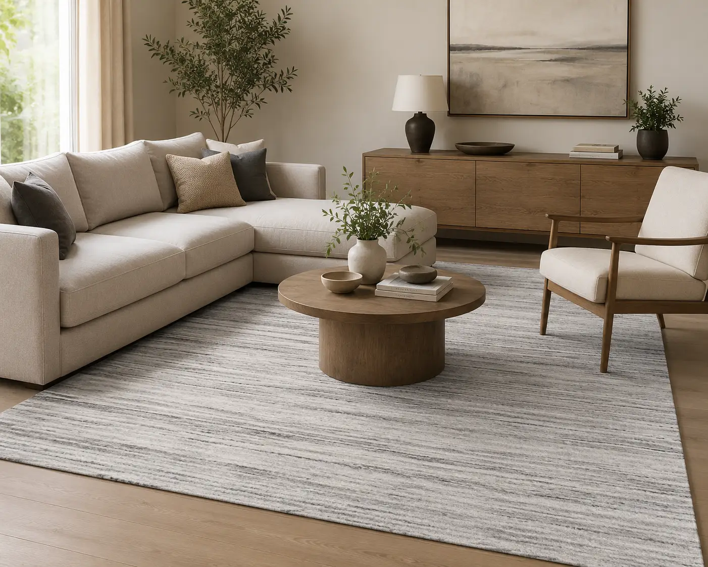 Brandt BRA-01 Silver / Stone Area Rug by Loloi