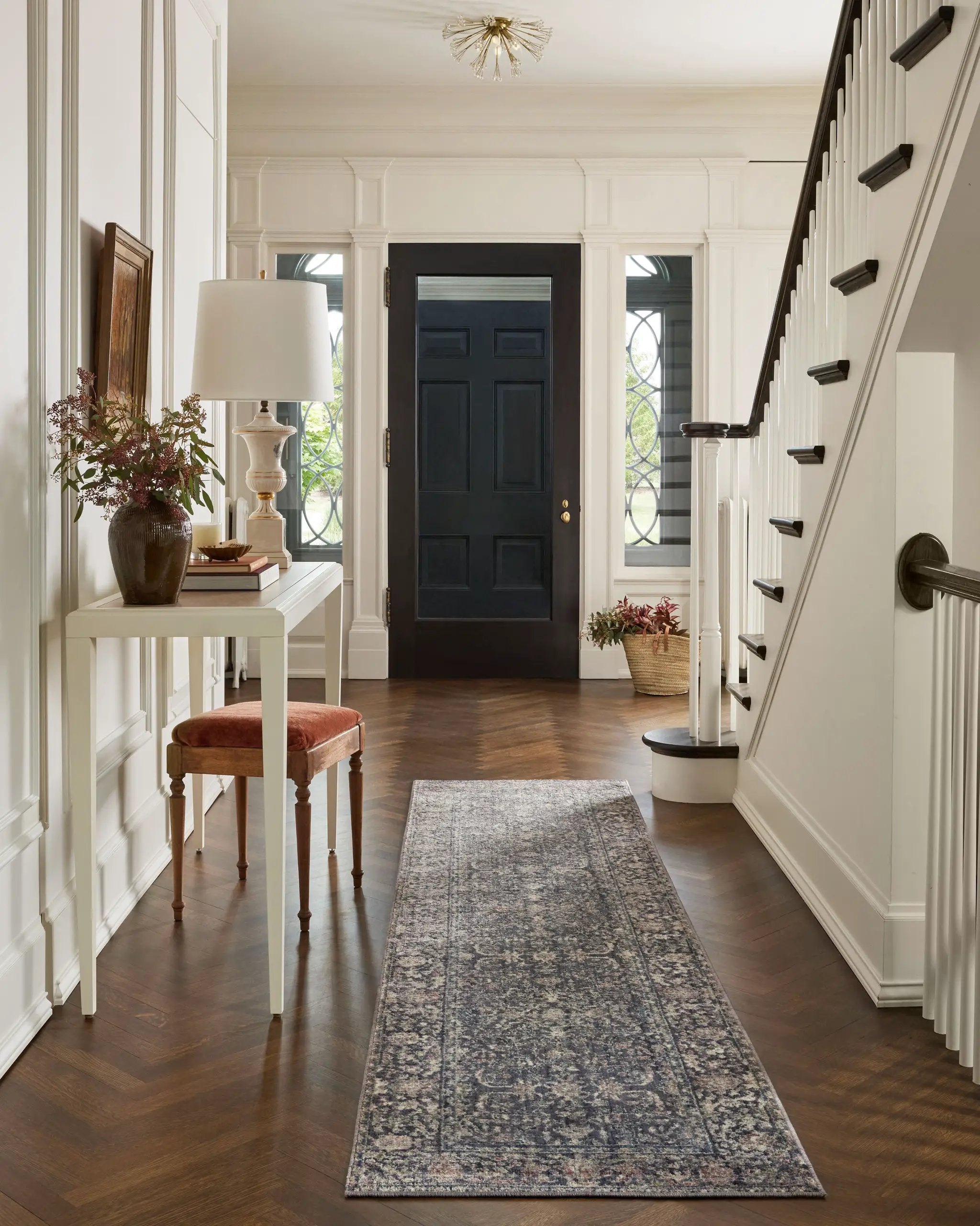 Bradbury BRU-01 Midnight / Multi Area Rug by Jean Stoffer x Loloi