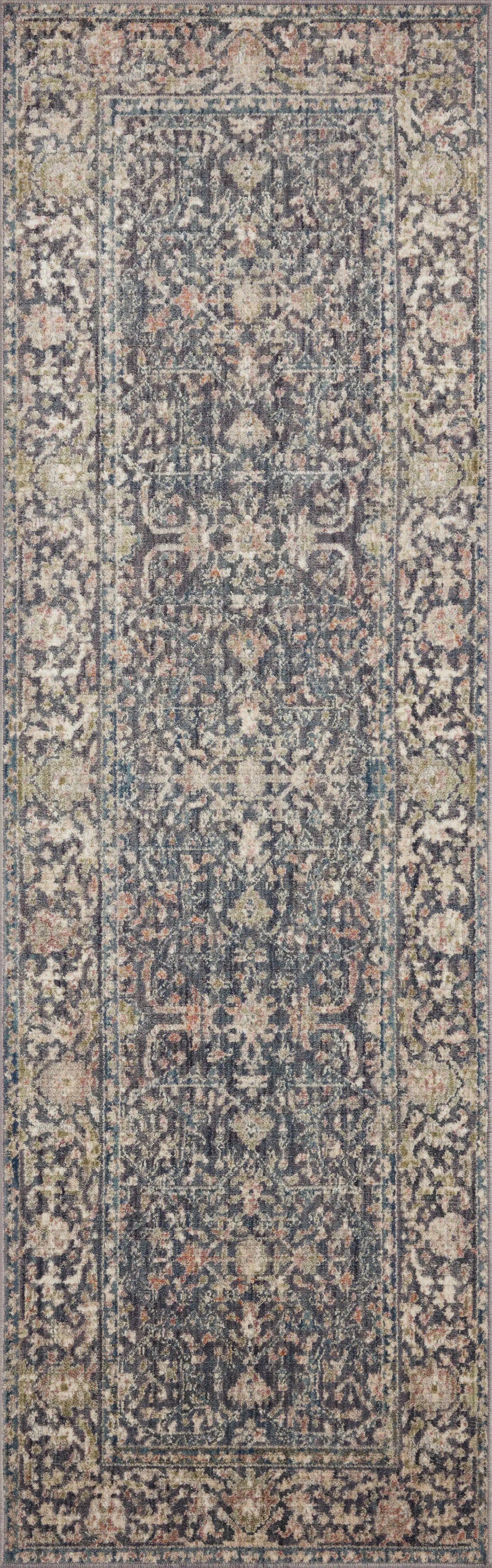 Bradbury BRU-01 Midnight / Multi Area Rug by Jean Stoffer x Loloi