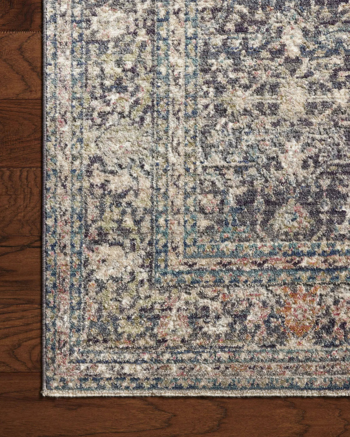 Bradbury BRU-01 Midnight / Multi Area Rug by Jean Stoffer x Loloi