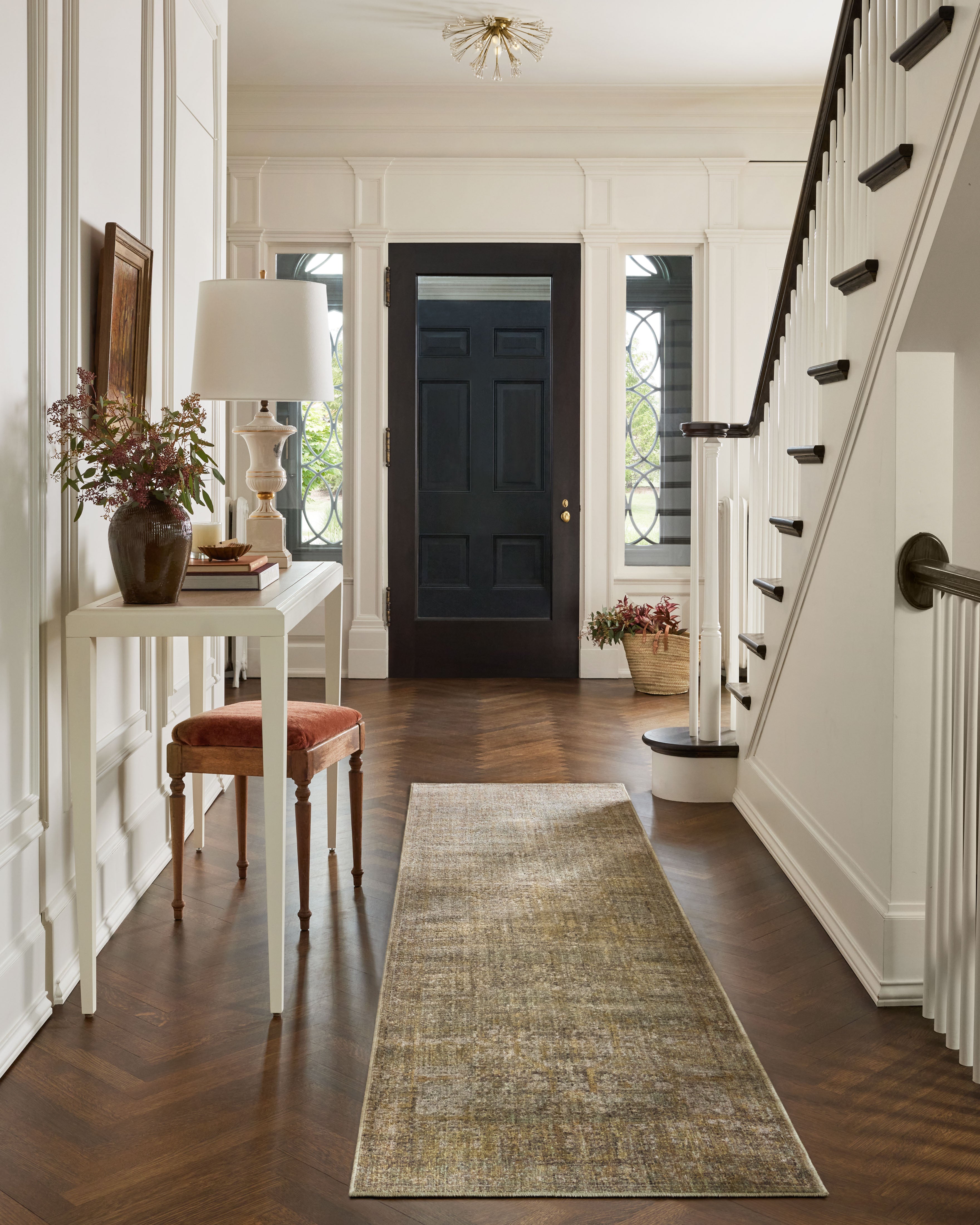 Jean Stoffer x Loloi Bradbury BRU-02 Dove / Gold Area Rug