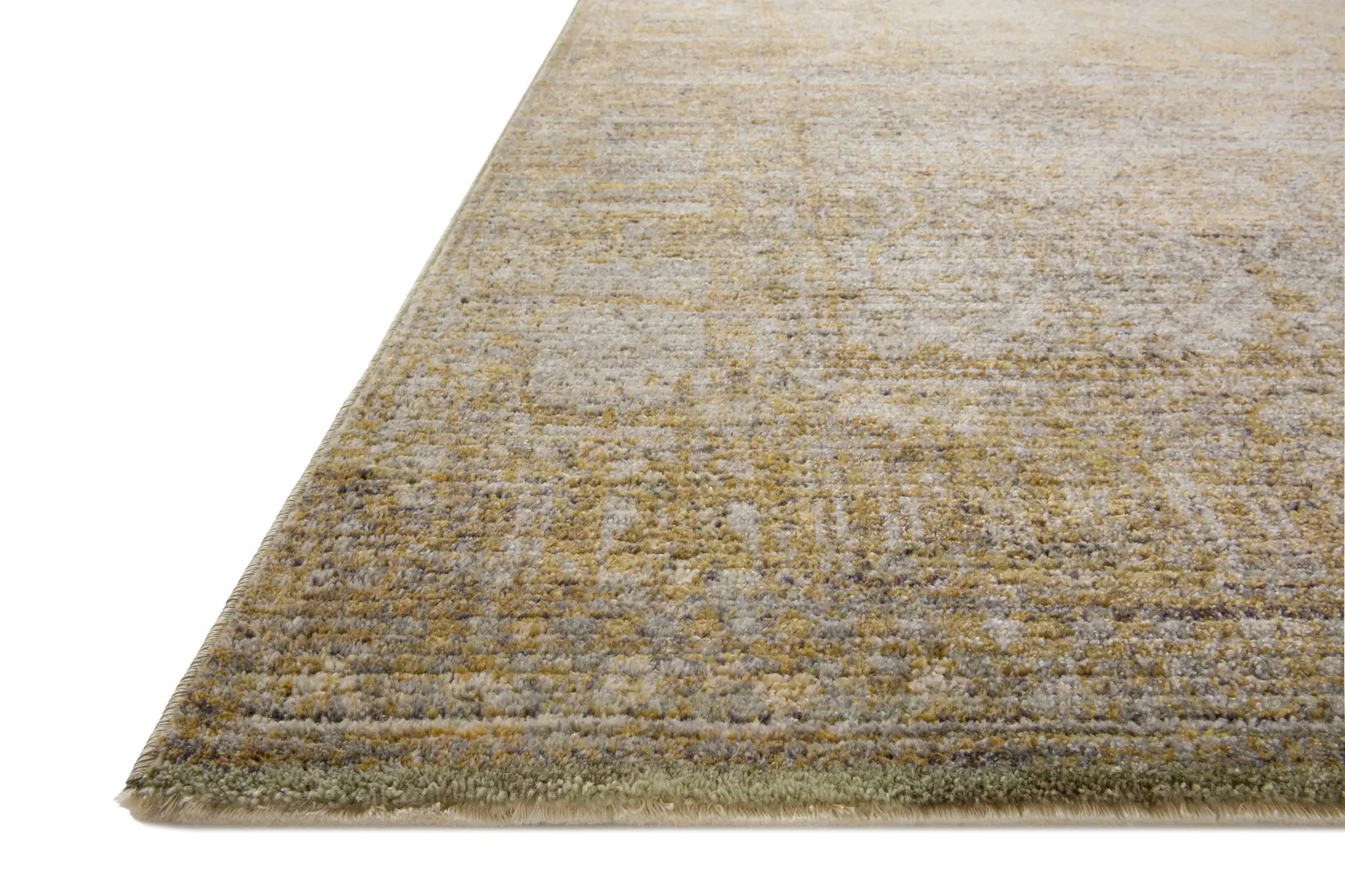 Bradbury BRU-02 Dove / Gold Area Rug by Jean Stoffer x Loloi