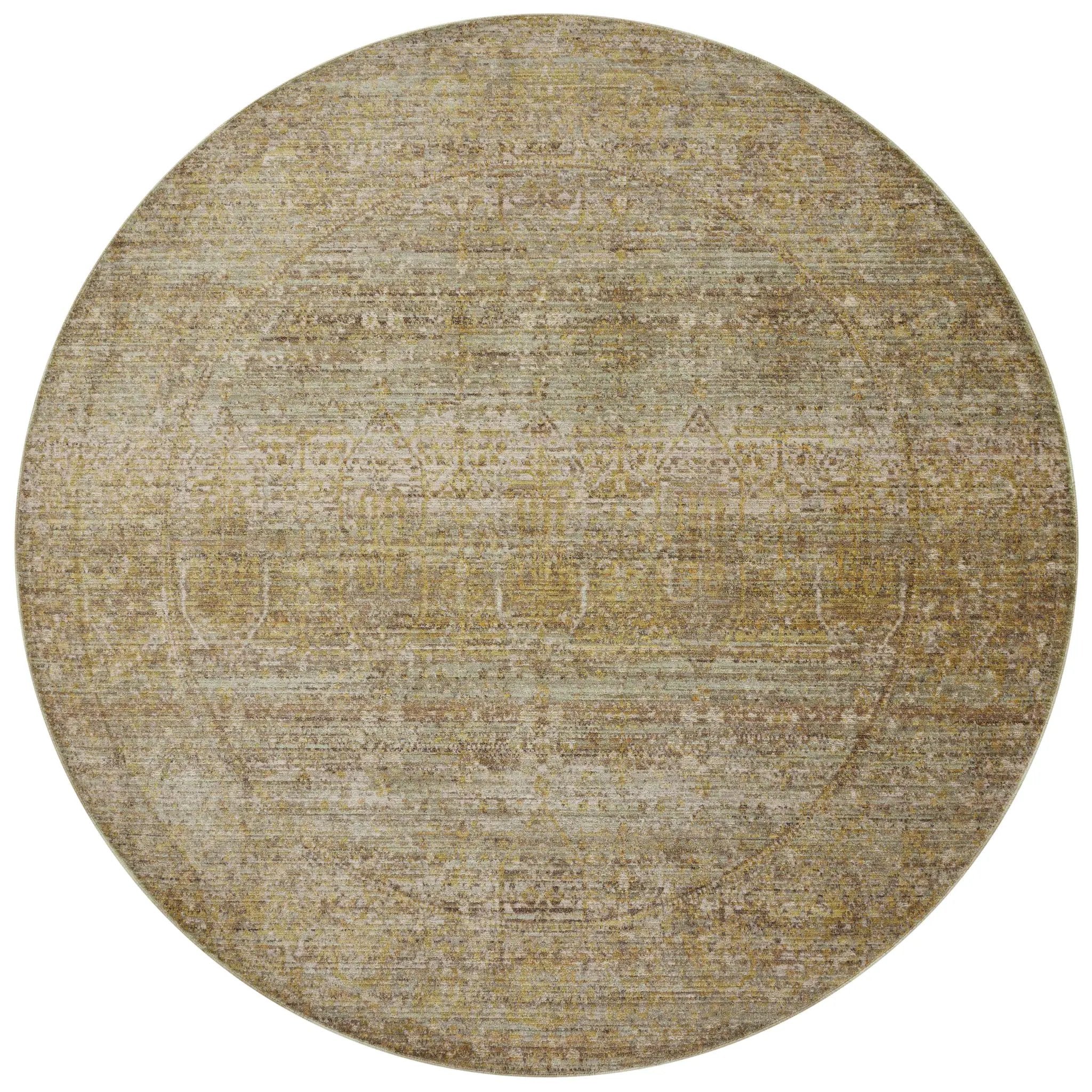 Bradbury BRU-02 Dove / Gold Area Rug by Jean Stoffer x Loloi
