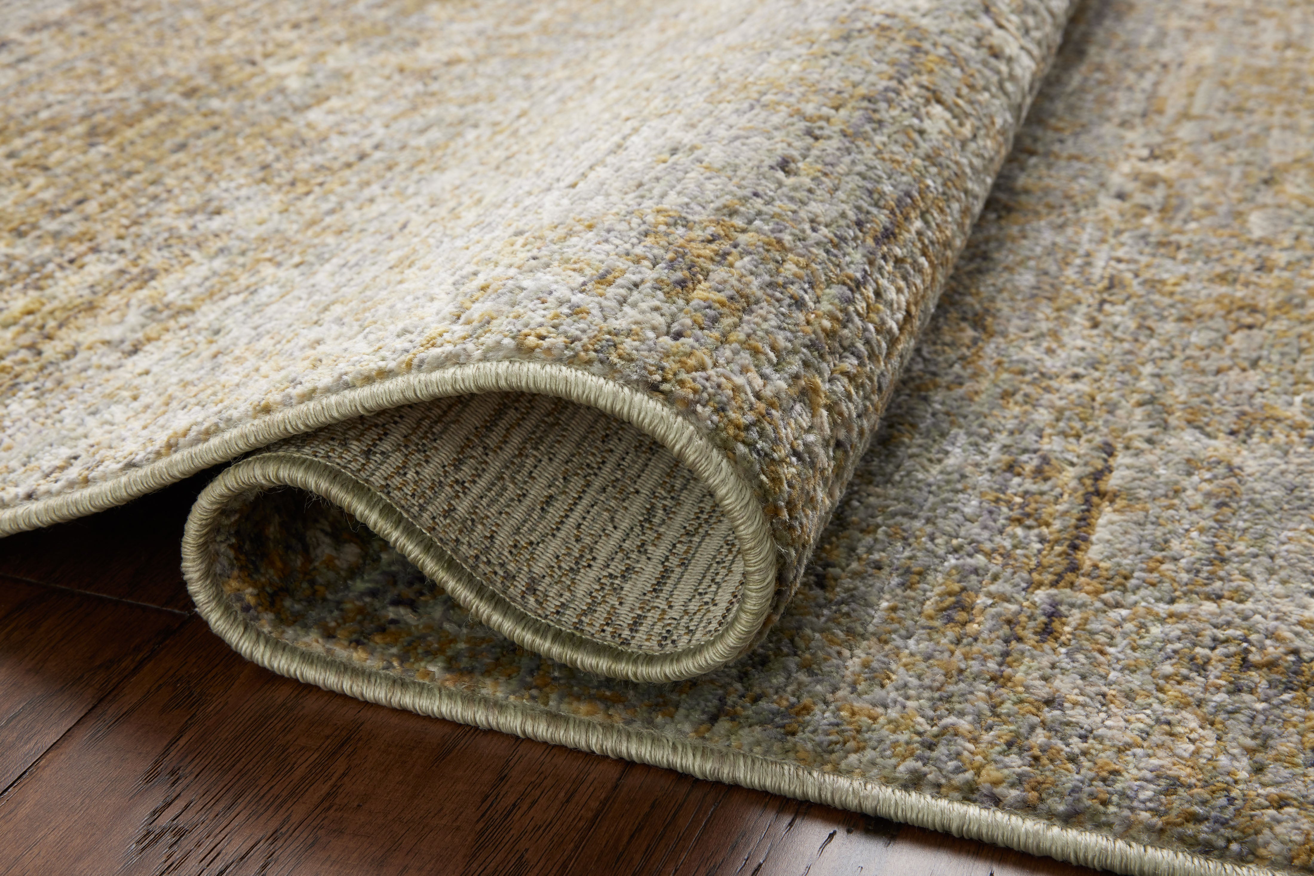 Jean Stoffer x Loloi Bradbury BRU-02 Dove / Gold Area Rug