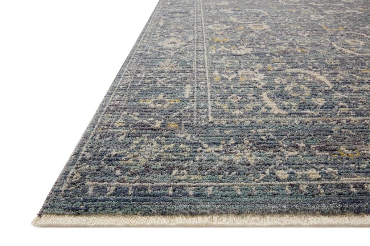 Bradbury BRU-03 Ocean / Gold Area Rug by Jean Stoffer x Loloi