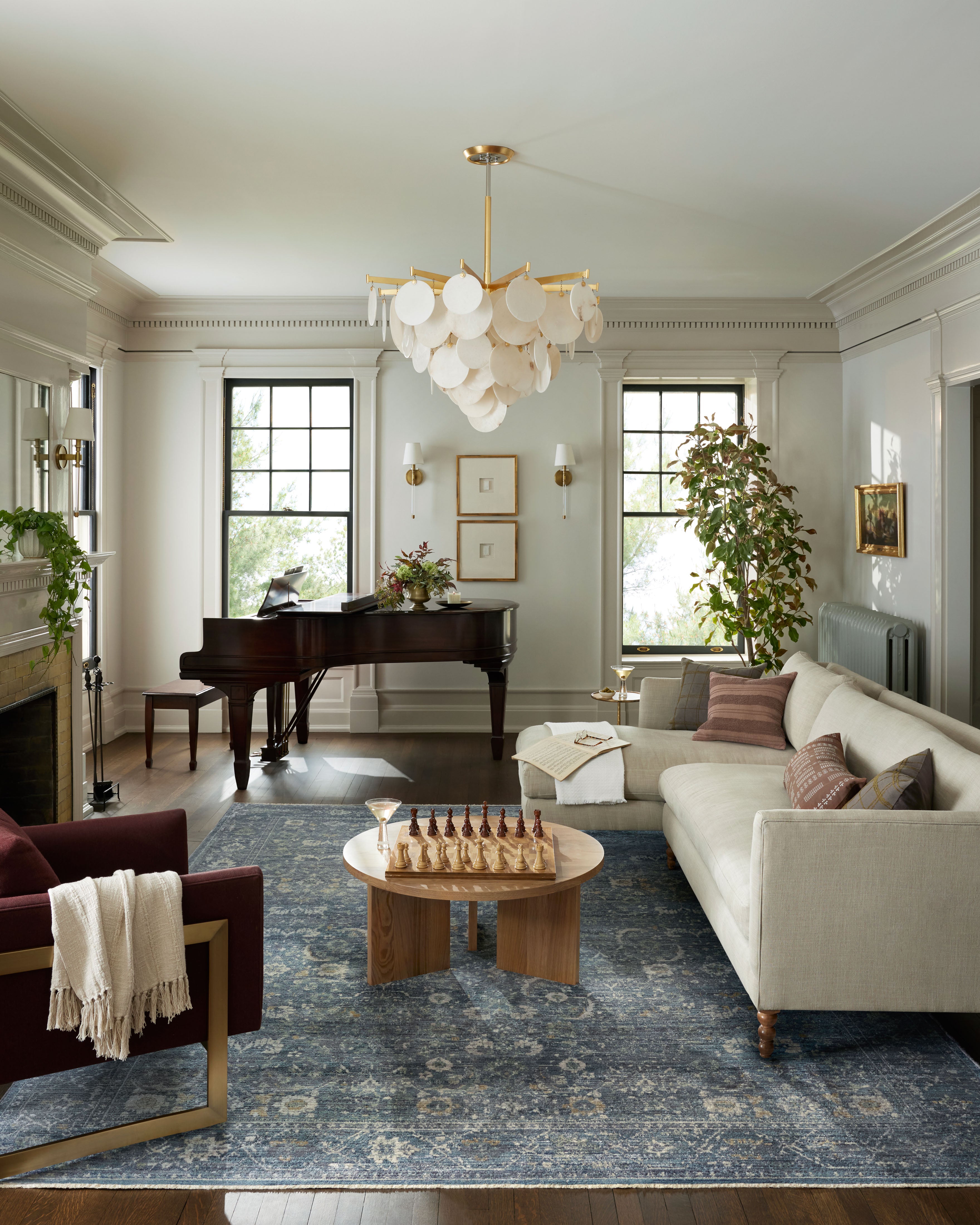 Jean Stoffer x Loloi Bradbury BRU-03 Ocean / Gold Area Rug