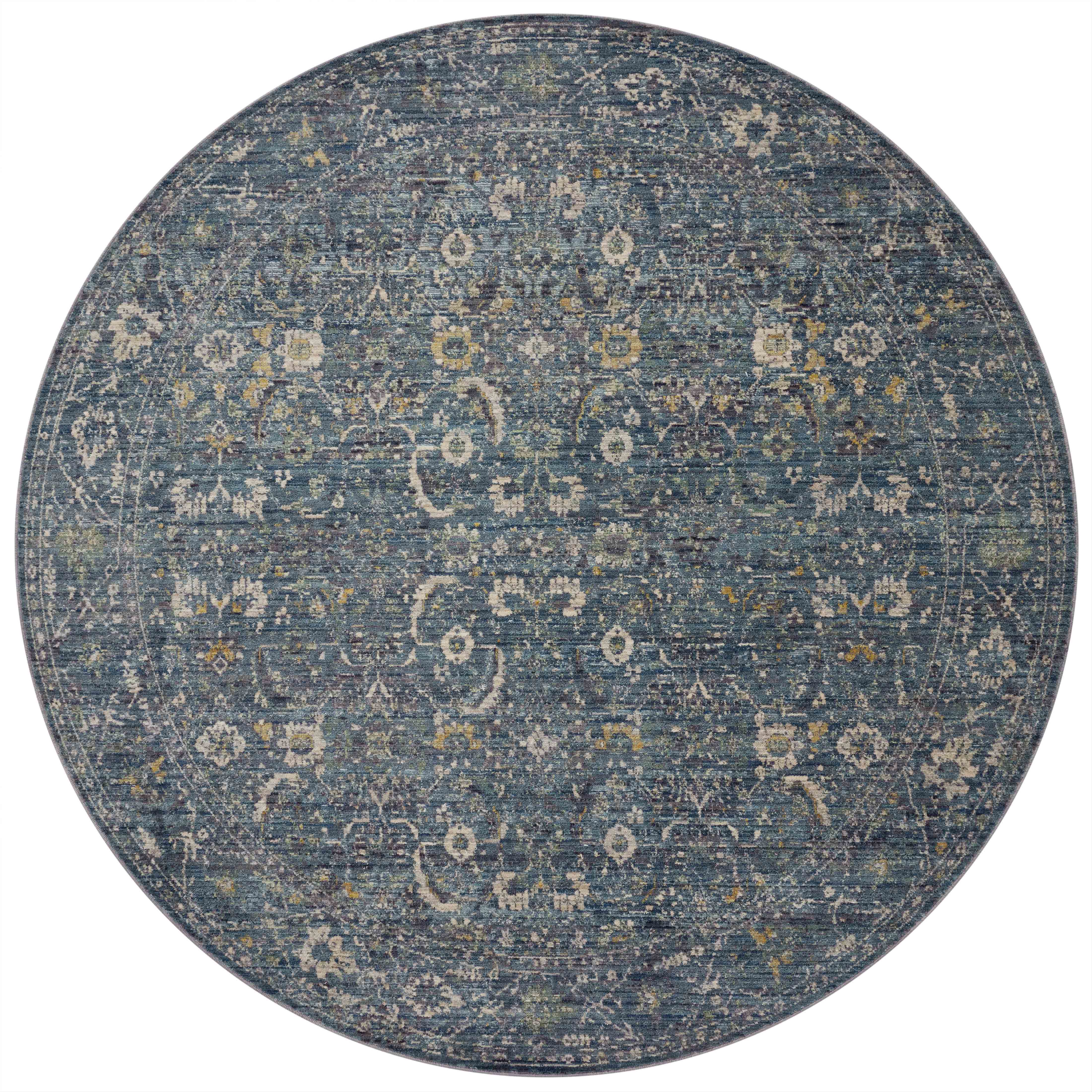 Jean Stoffer x Loloi Bradbury BRU-03 Ocean / Gold Area Rug
