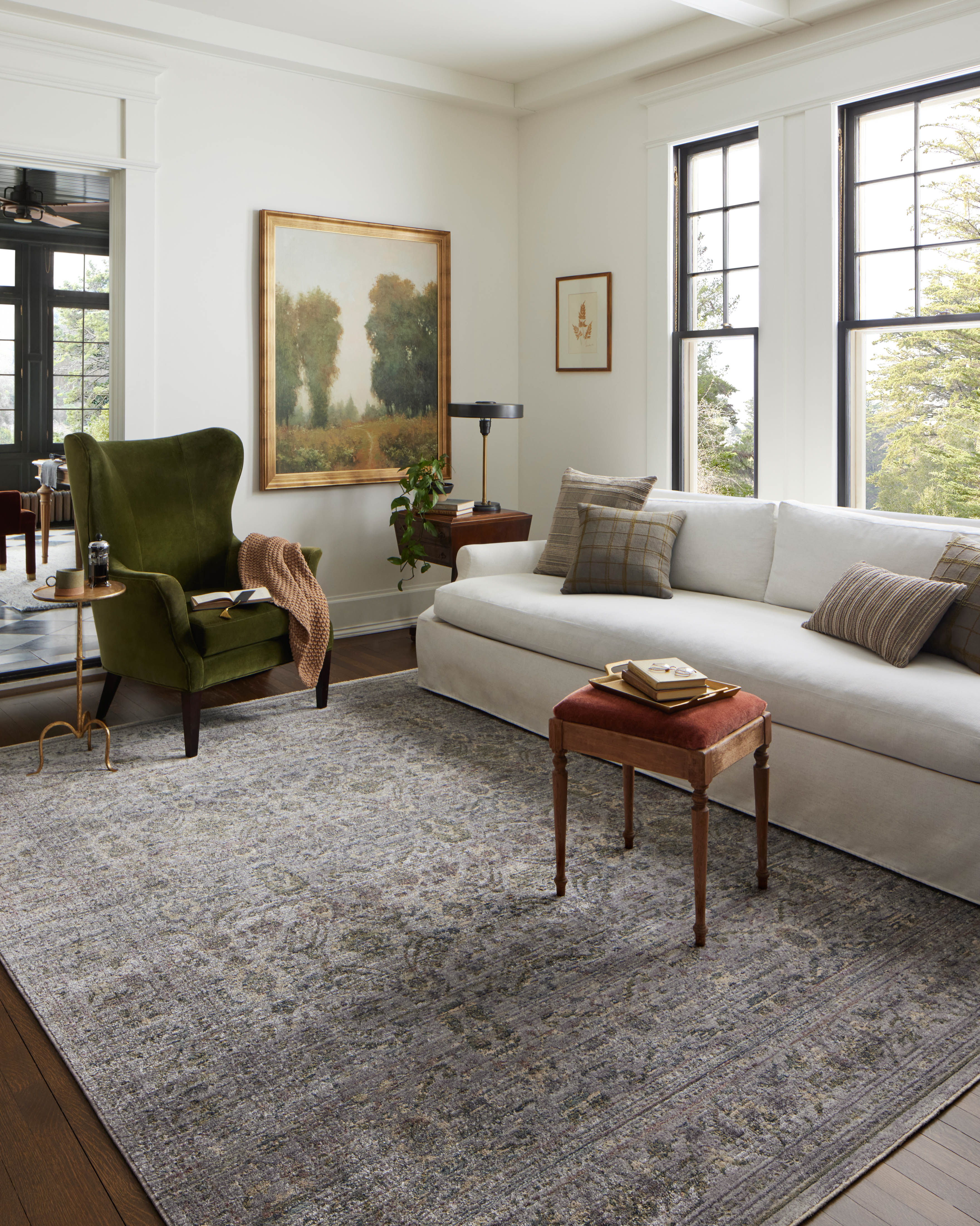 Jean Stoffer x Loloi Bradbury BRU-04 Grey / Multi Area Rug