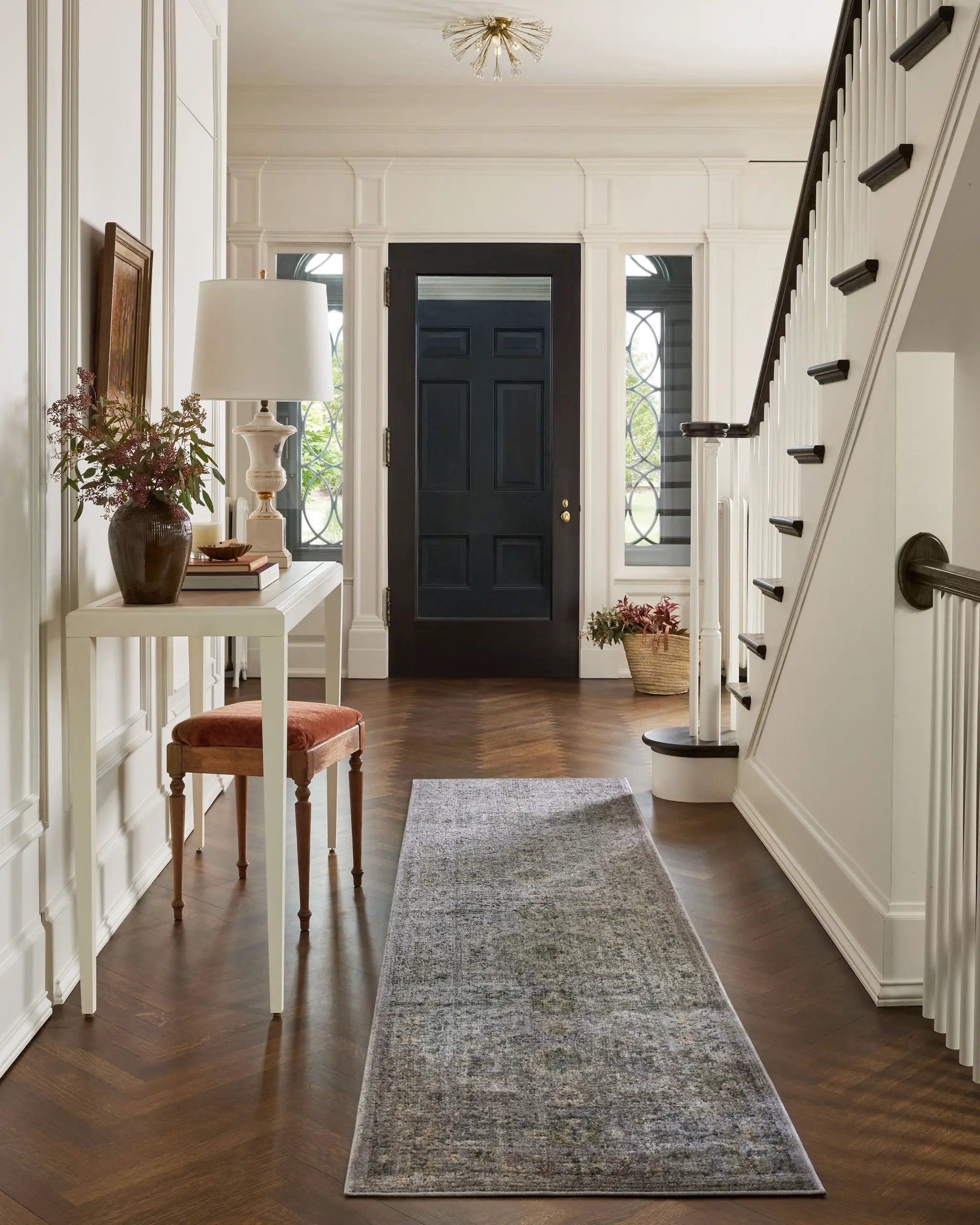 Bradbury BRU-04 Grey / Multi Area Rug by Jean Stoffer x Loloi