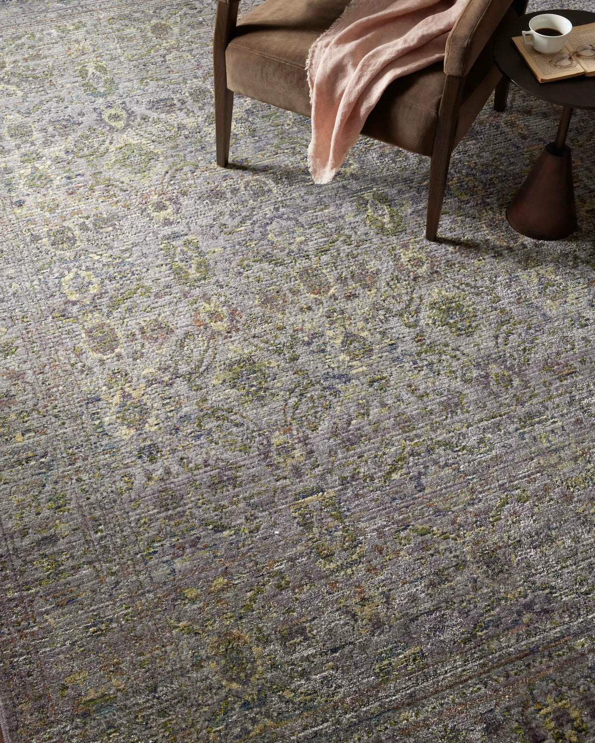 Bradbury BRU-04 Grey / Multi Area Rug by Jean Stoffer x Loloi