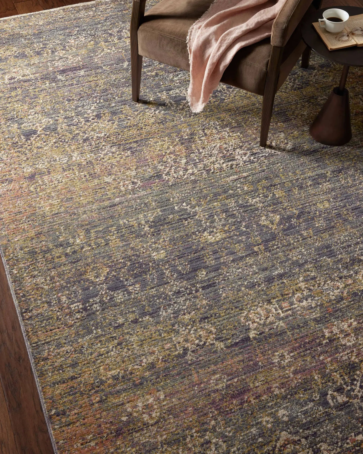Bradbury BRU-05 Ink / Multi Area Rug by Jean Stoffer x Loloi