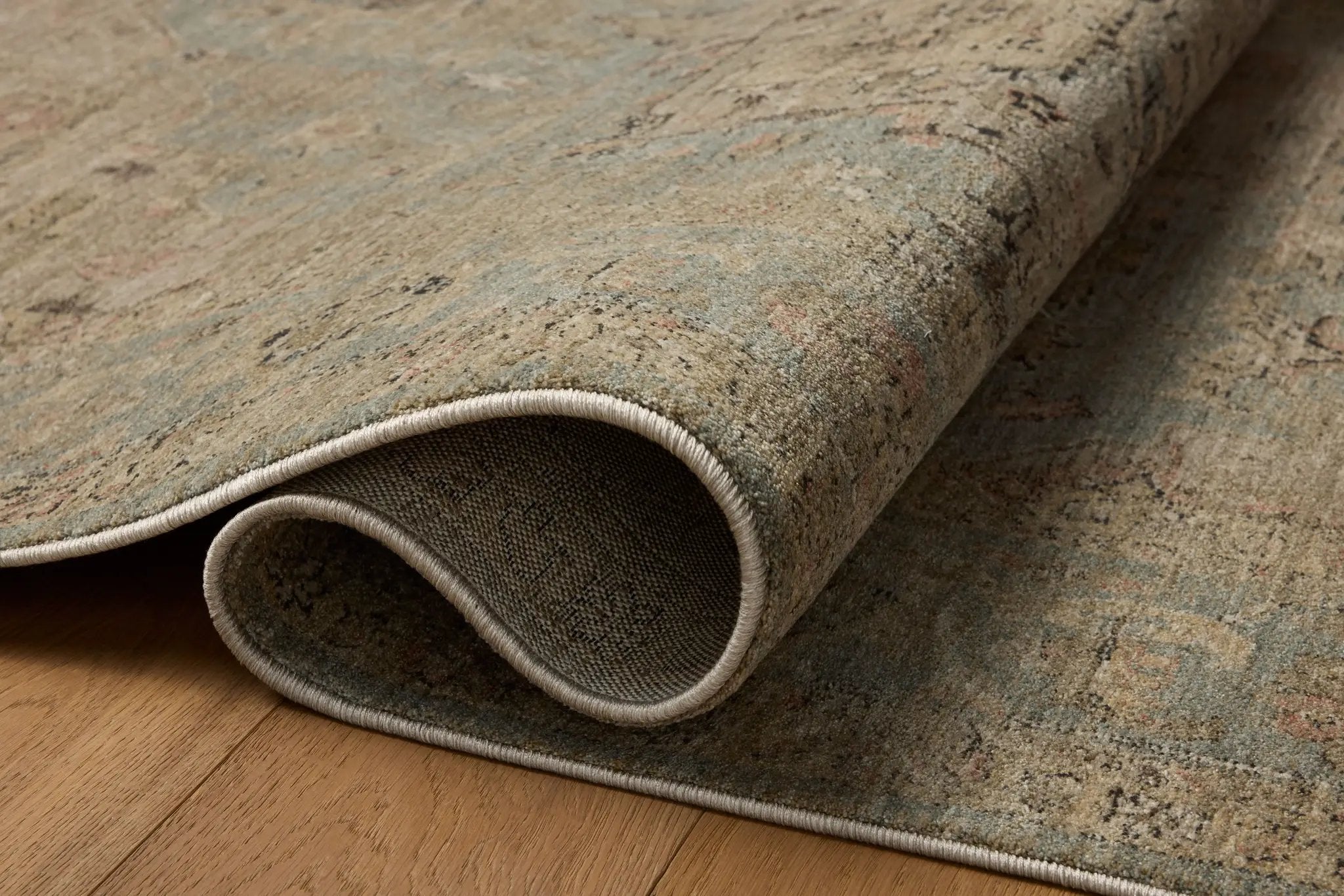 Briar BRR-01 Sky / Moss Area Rug by Loloi