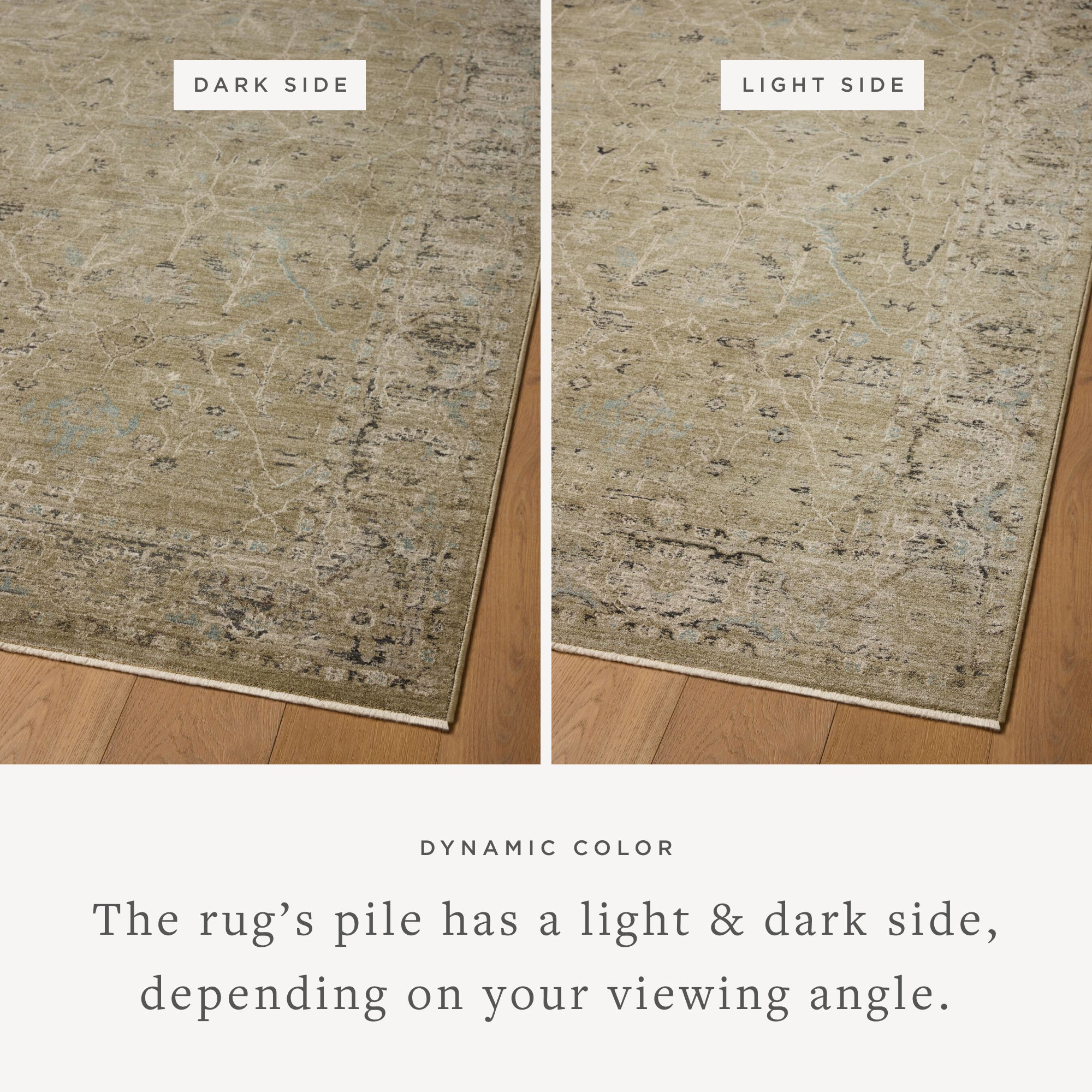 Dressed in earthy olive and grounding stone hues with contemporary and traditional detail, the Briar BRR-02 Olive / Stone Area Rug is a power-loomed polyester area rug that completes any room