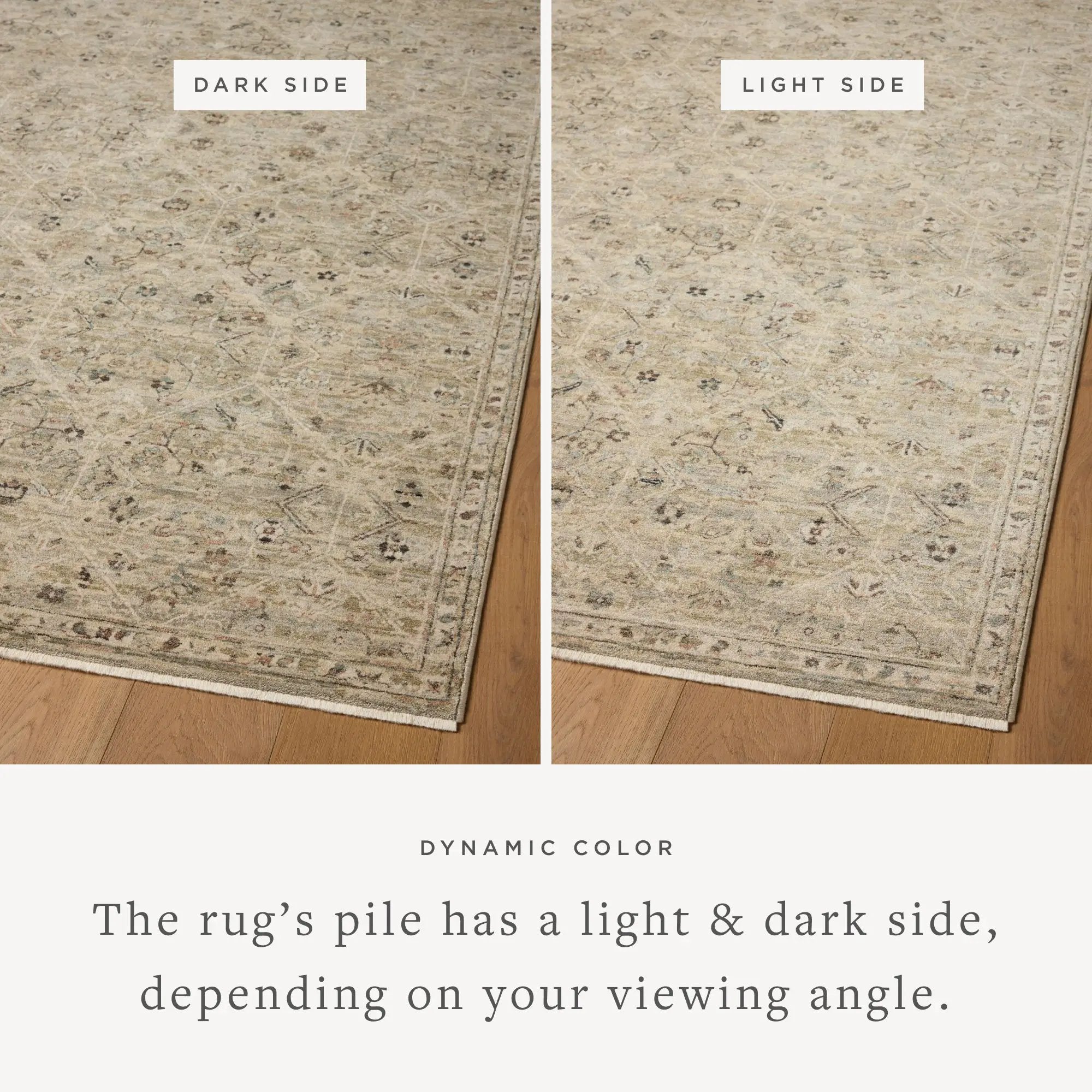 Briar BRR-03 Silver / Moss Area Rug by Loloi