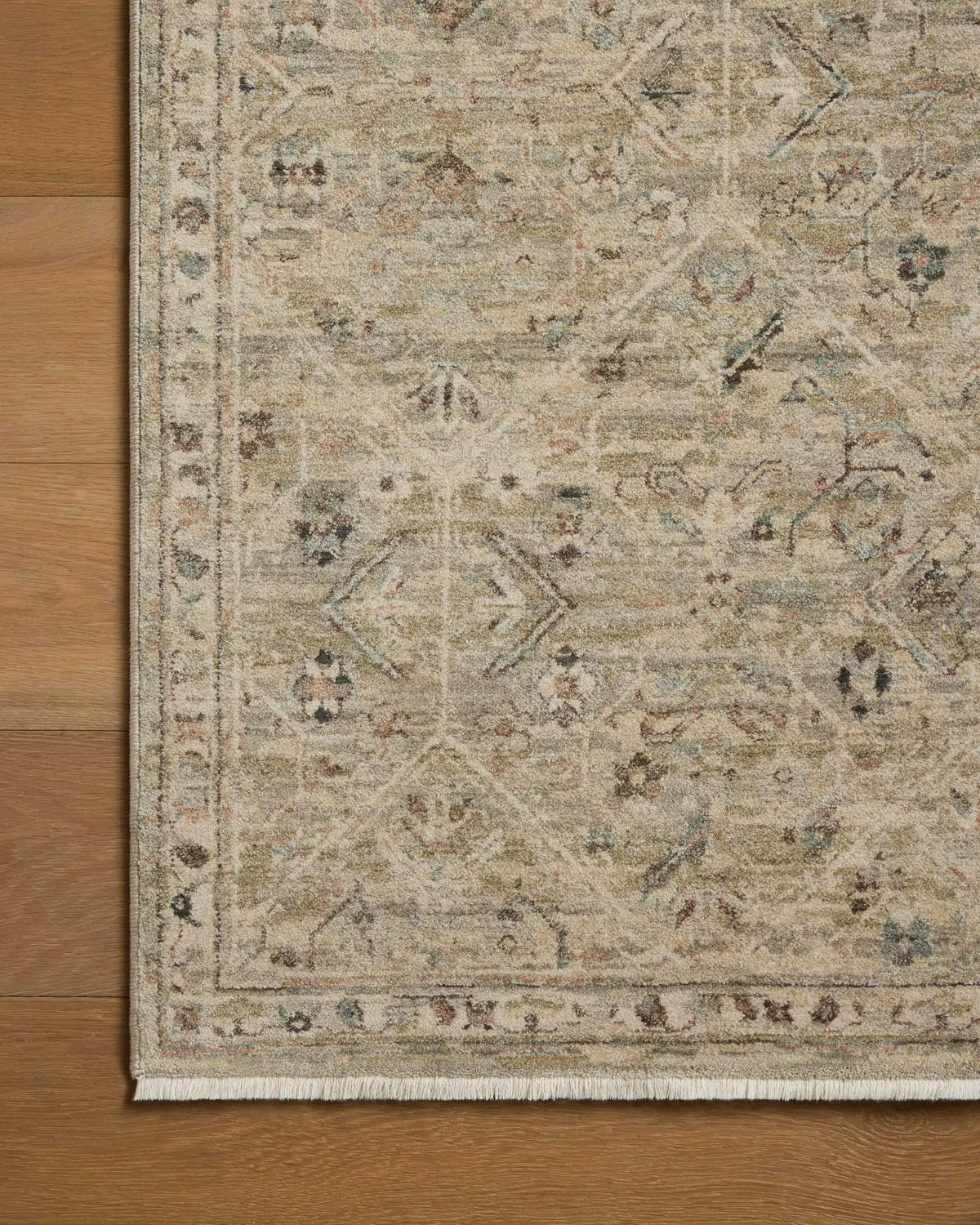 Briar BRR-03 Silver / Moss Area Rug by Loloi