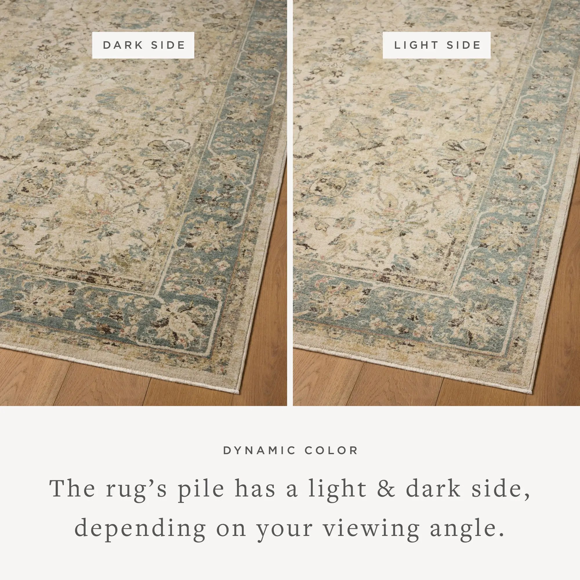 Briar BRR-05 Ant. Ivory / Blue Area Rug by Loloi