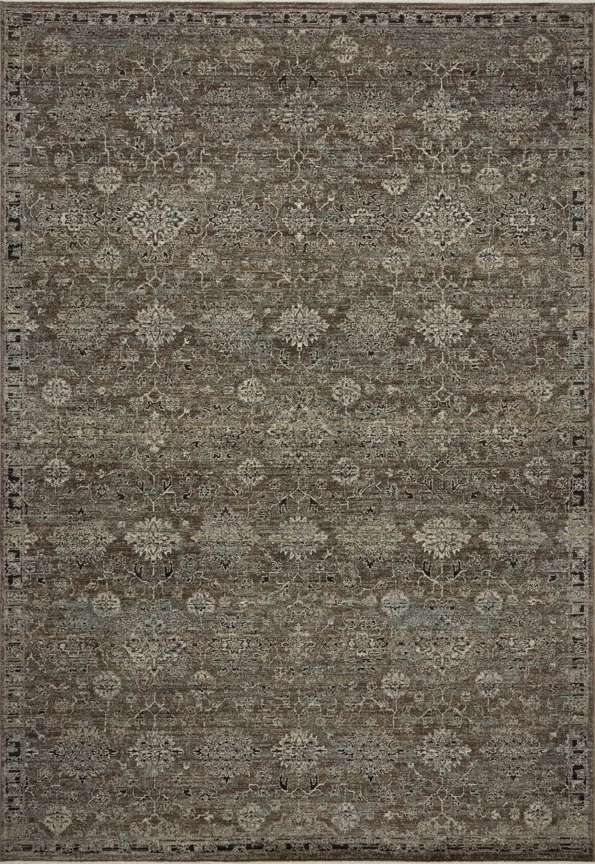 Briar BRR-06 Bark / Lagoon Area Rug by Loloi