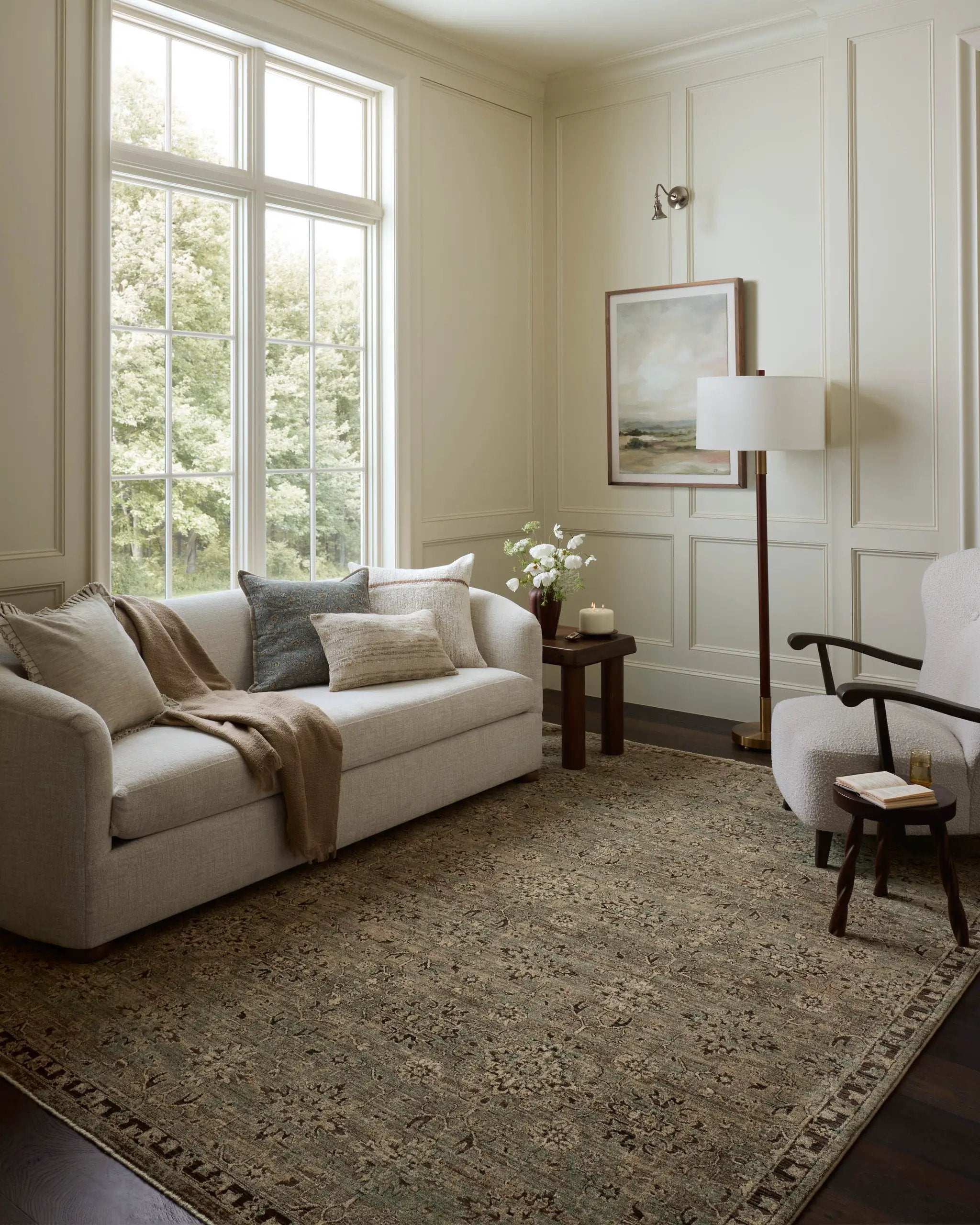 Briar BRR-06 Mist / Granite Area Rug by Loloi