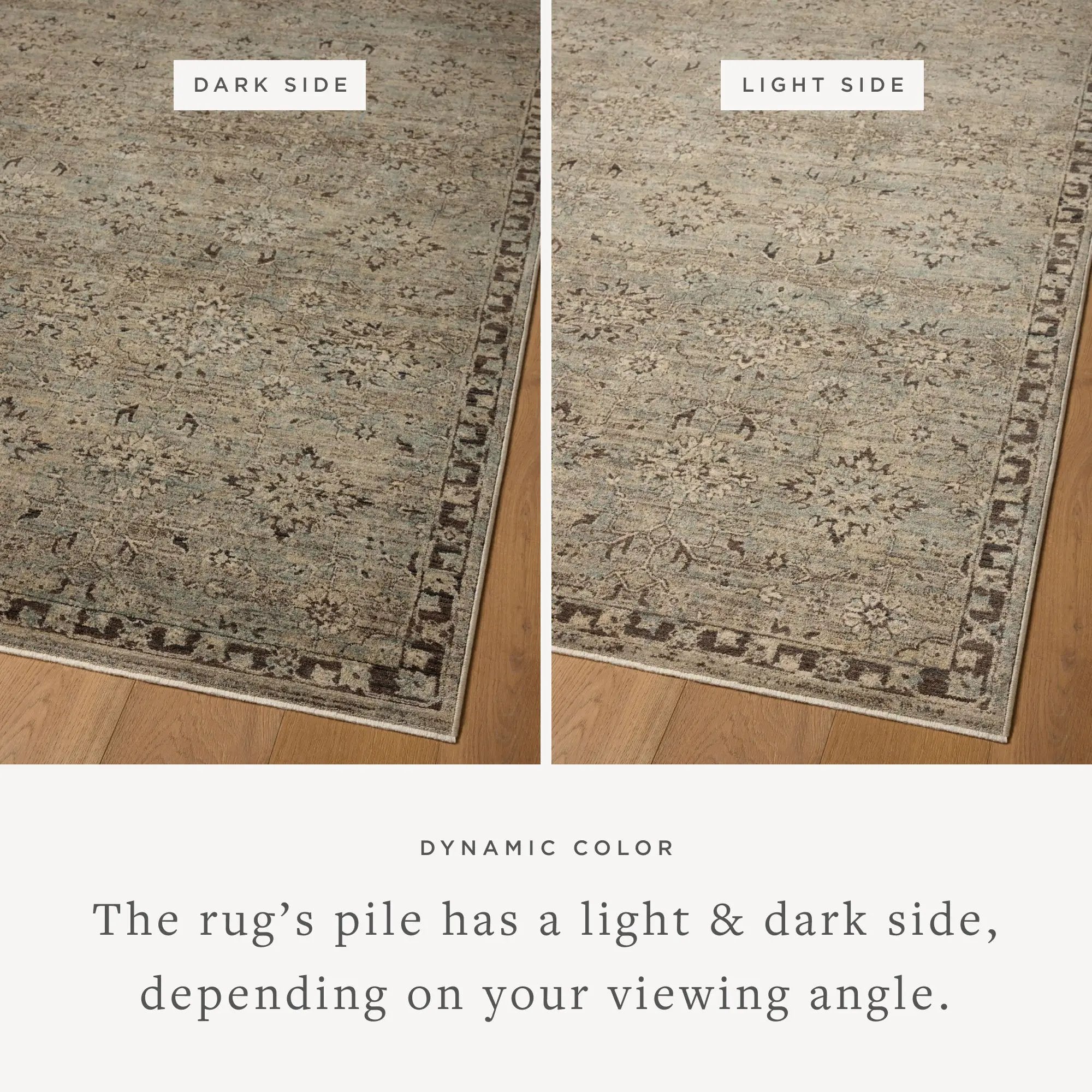 Briar BRR-06 Mist / Granite Area Rug by Loloi