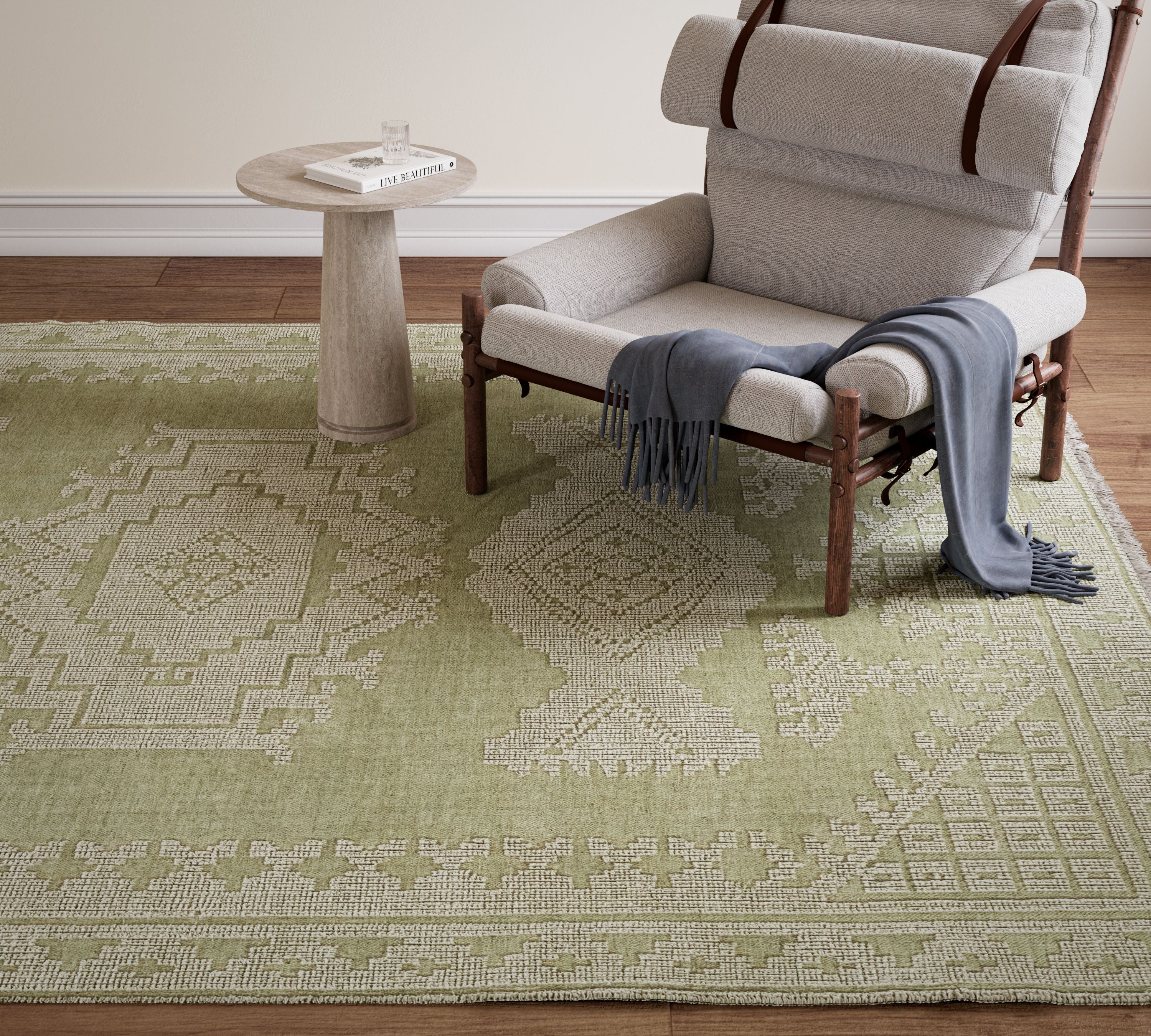 Momeni Bristol BRS-10 Green Hand Woven Area Rug