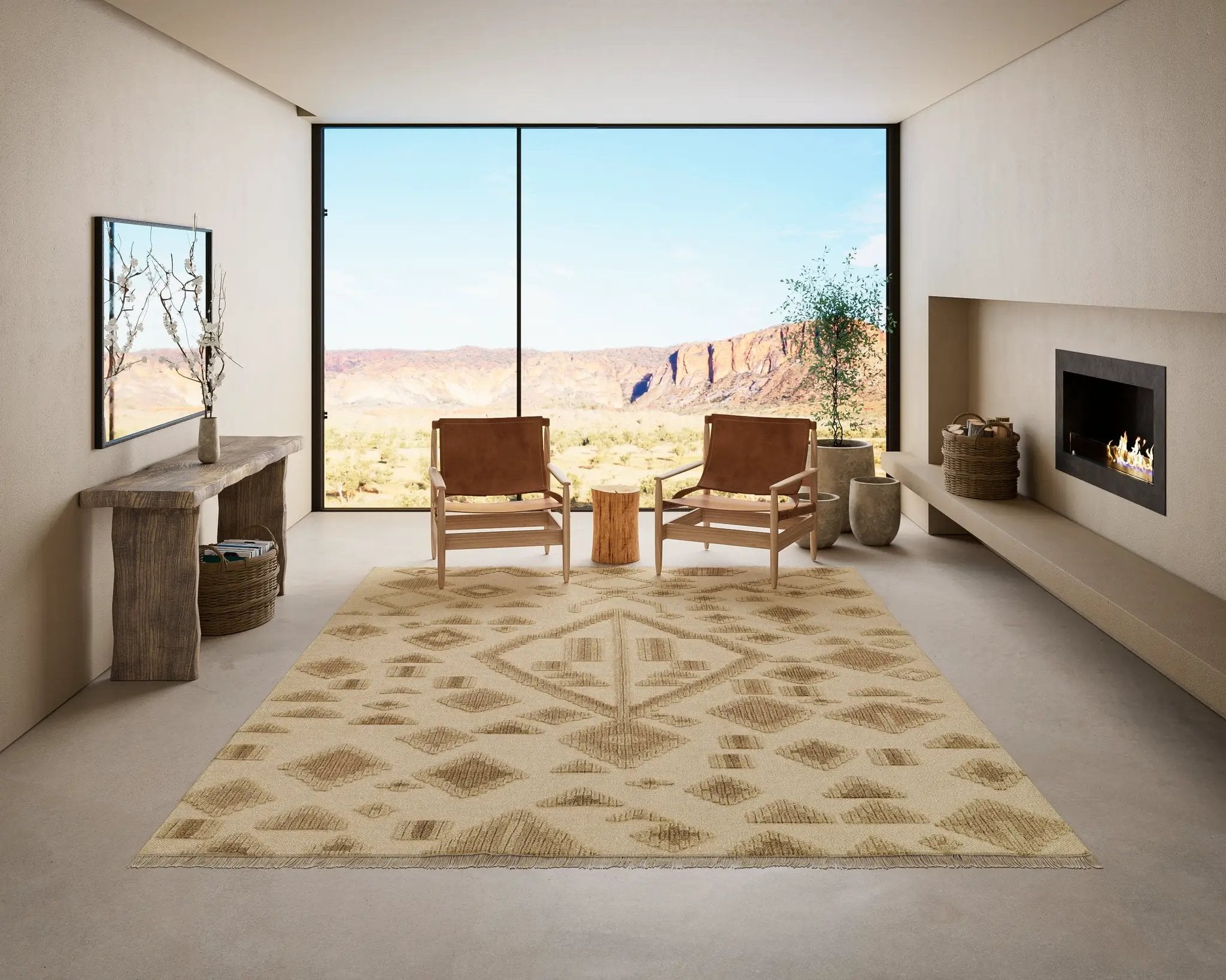 Bristol BRS-6 Natural Area Rug by Momeni