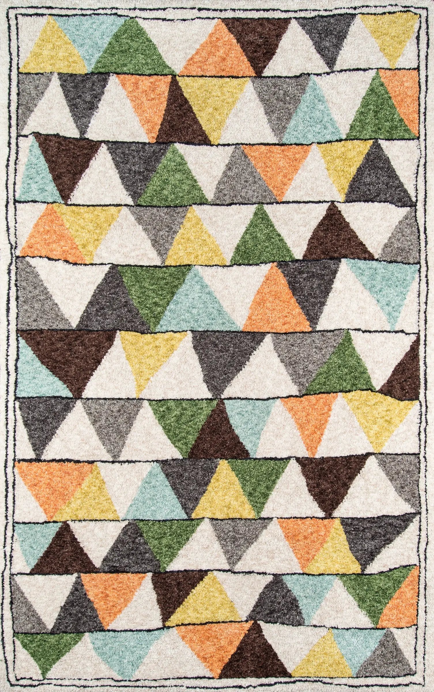 Bungalow BUN-1 (Tri) Multicolor Area Rug by Novogratz by Momeni