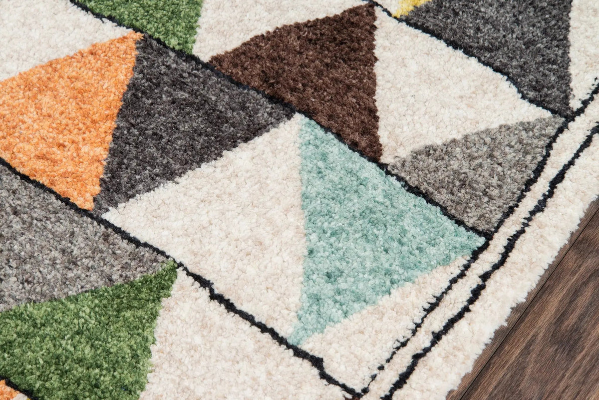 Bungalow BUN-1 (Tri) Multicolor Area Rug by Novogratz by Momeni