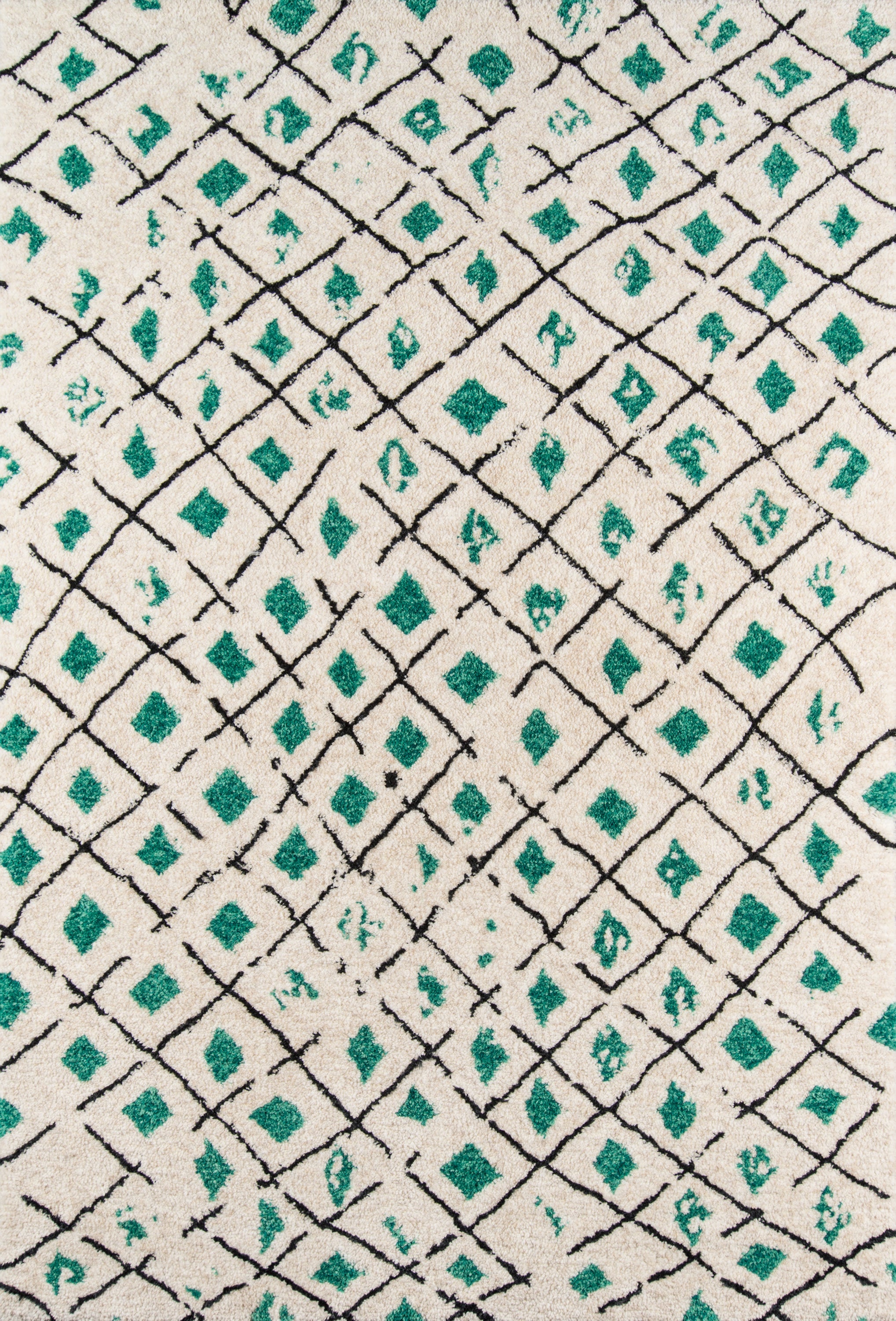 Novogratz Bungalow BUN-2 Green Table Tufted Area Rug by Momeni