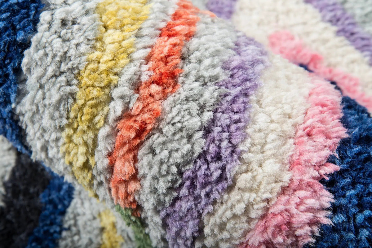 Bungalow BUN-4 (Notch) Multicolor Area Rug by Novogratz by Momeni